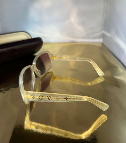 Lunettes de soleil Louis Vuitton crème