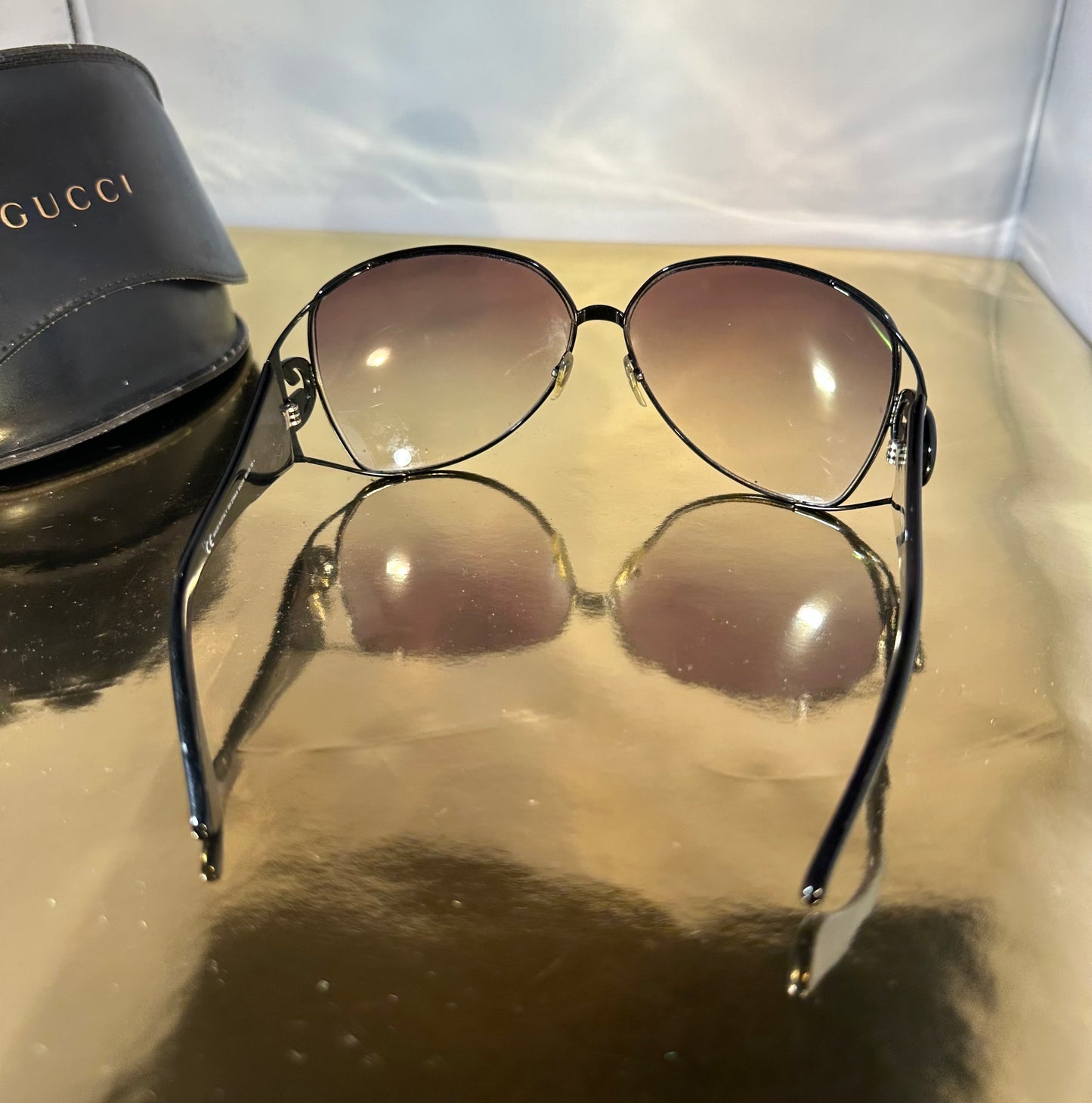 Zonnebril Gucci zwart