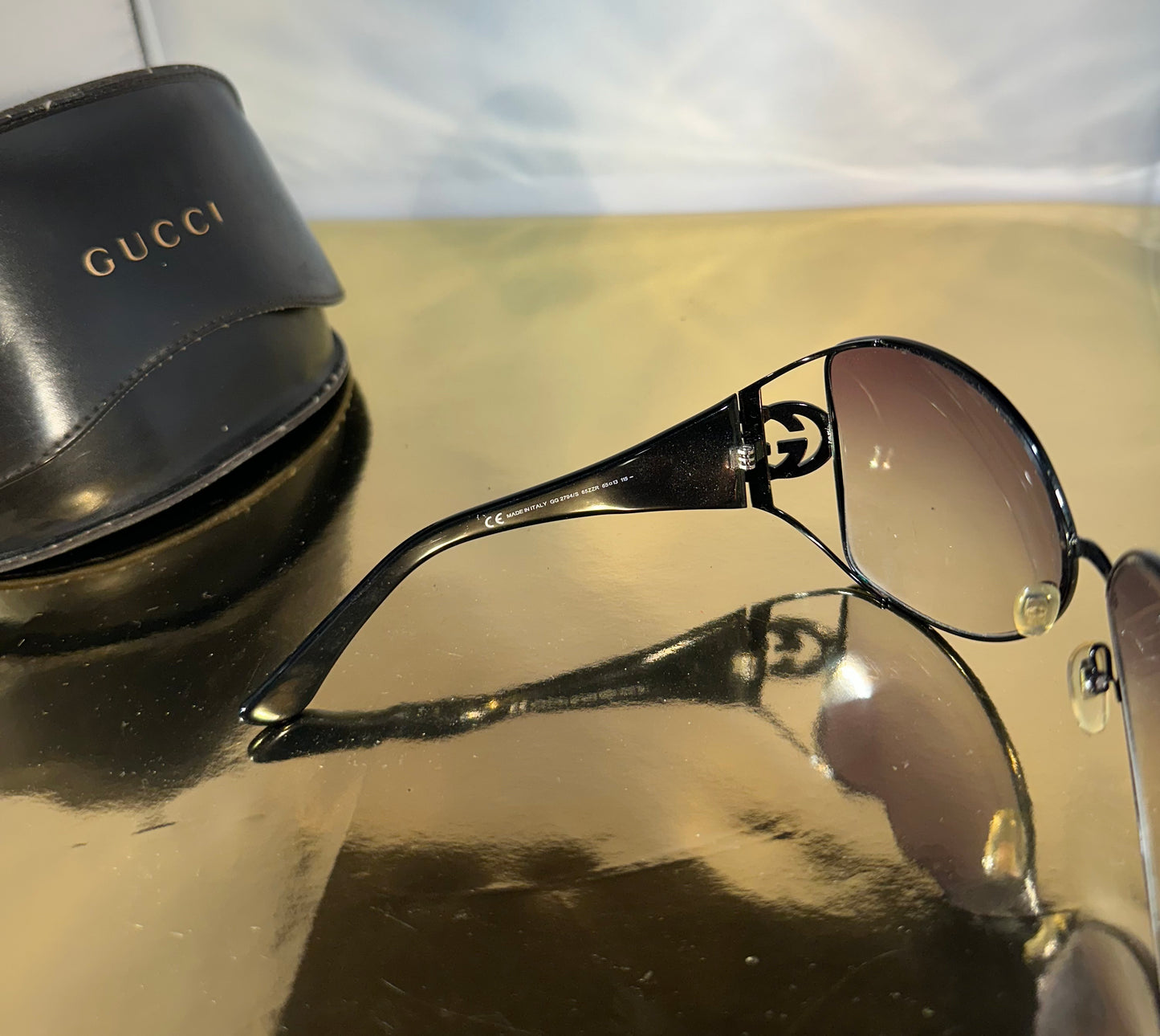 Zonnebril Gucci zwart