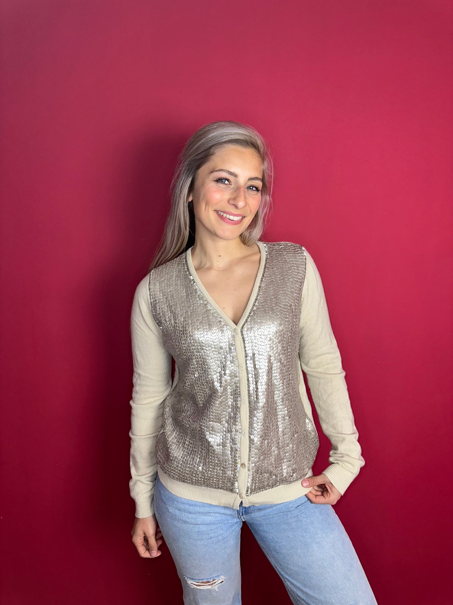 Vest/Trui Twinset beige - Maat XL