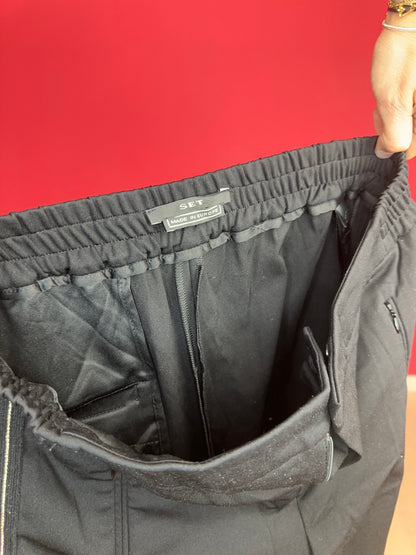 Broek SET zwart bies - Maat 38