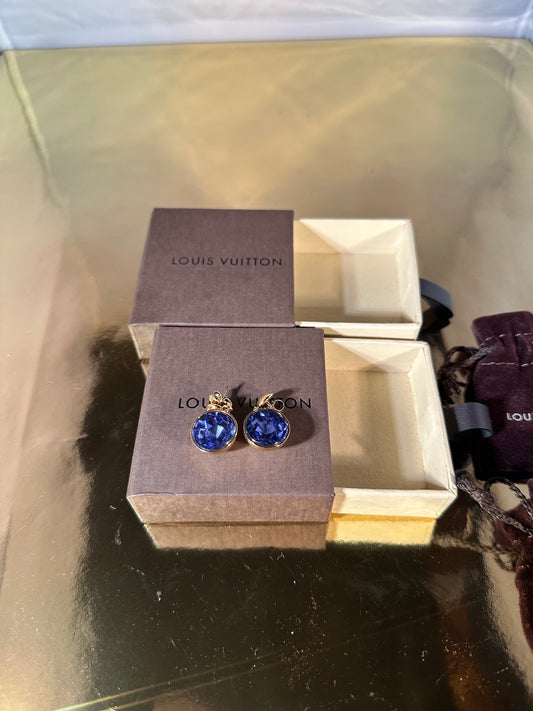 Oorbellen Louis Vuitton Swarovski paars