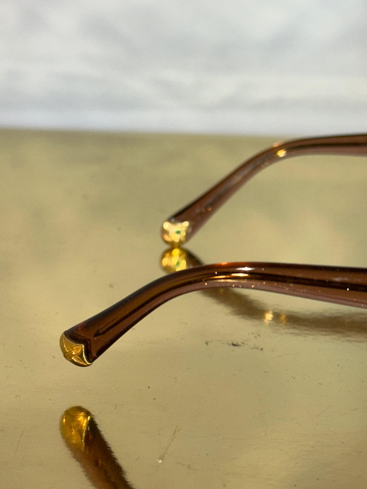 Zonnebril Louis Vuitton Obsession GM bruin glitters
