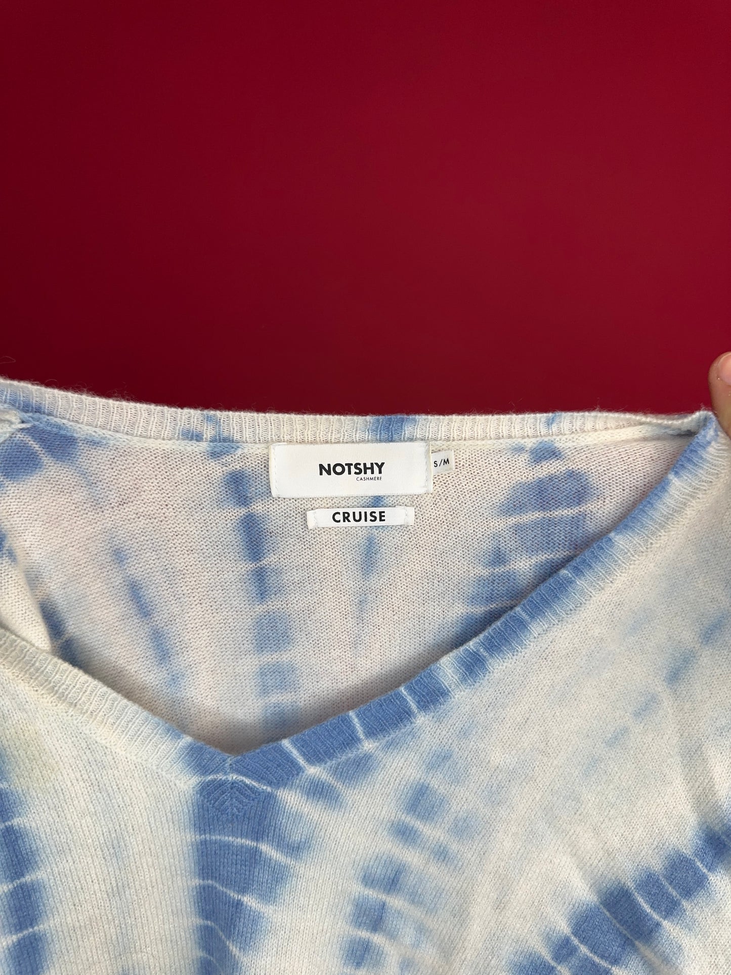 Trui Notshy cashmere lichtblauw - Maat S/M