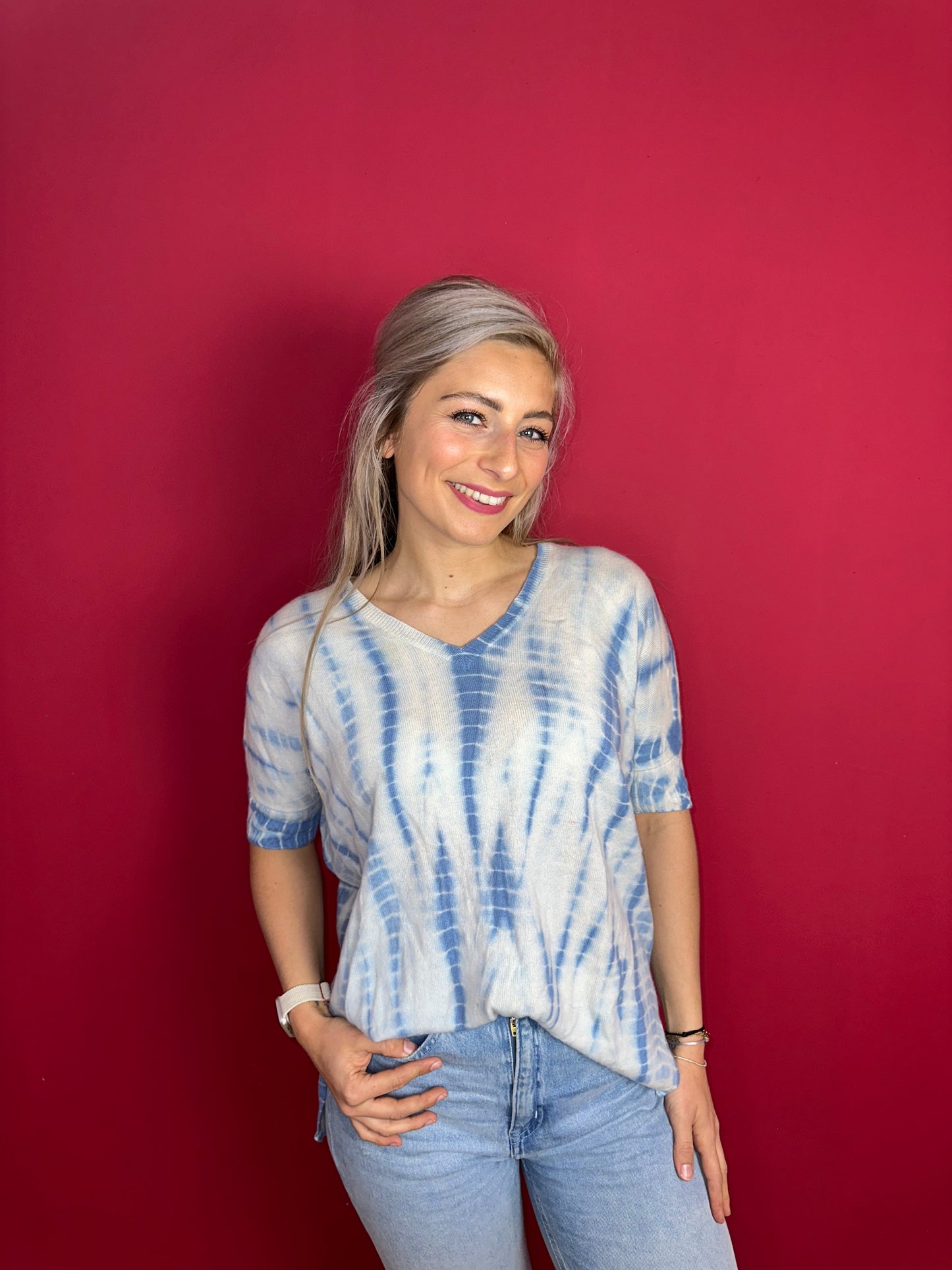 Trui Notshy cashmere lichtblauw - Maat S/M