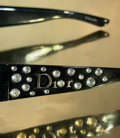 Lunettes de soleil Dior – monture noire avec détails en strass