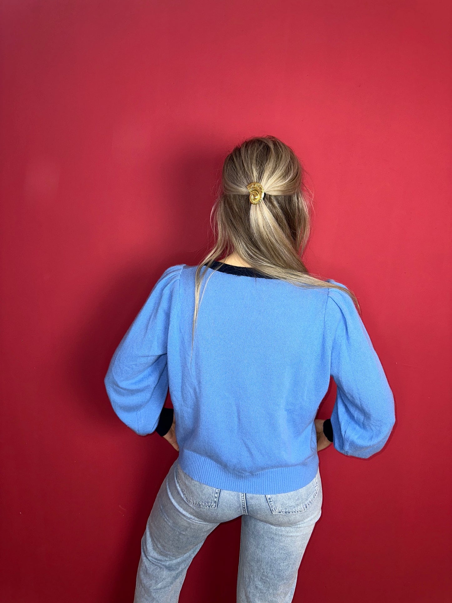 Trui Absolut Cashmere blauw - Maat XL