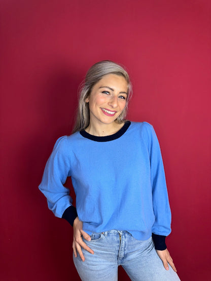 Trui Absolut Cashmere blauw - Maat XL