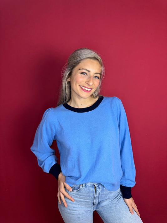 Trui Absolut Cashmere blauw - Maat XL