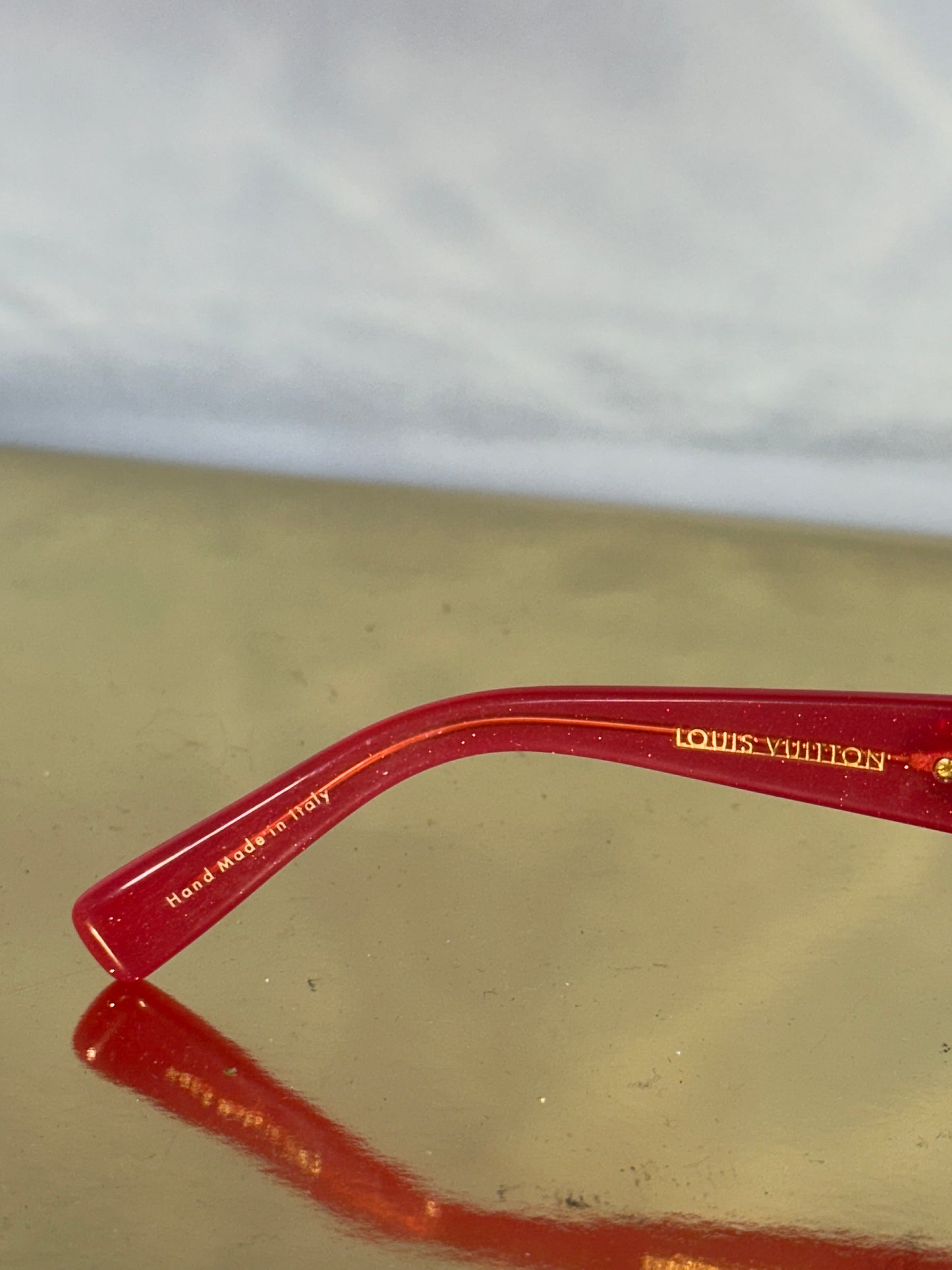 Zonnebril Louis Vuitton Fleur de Monogram rood