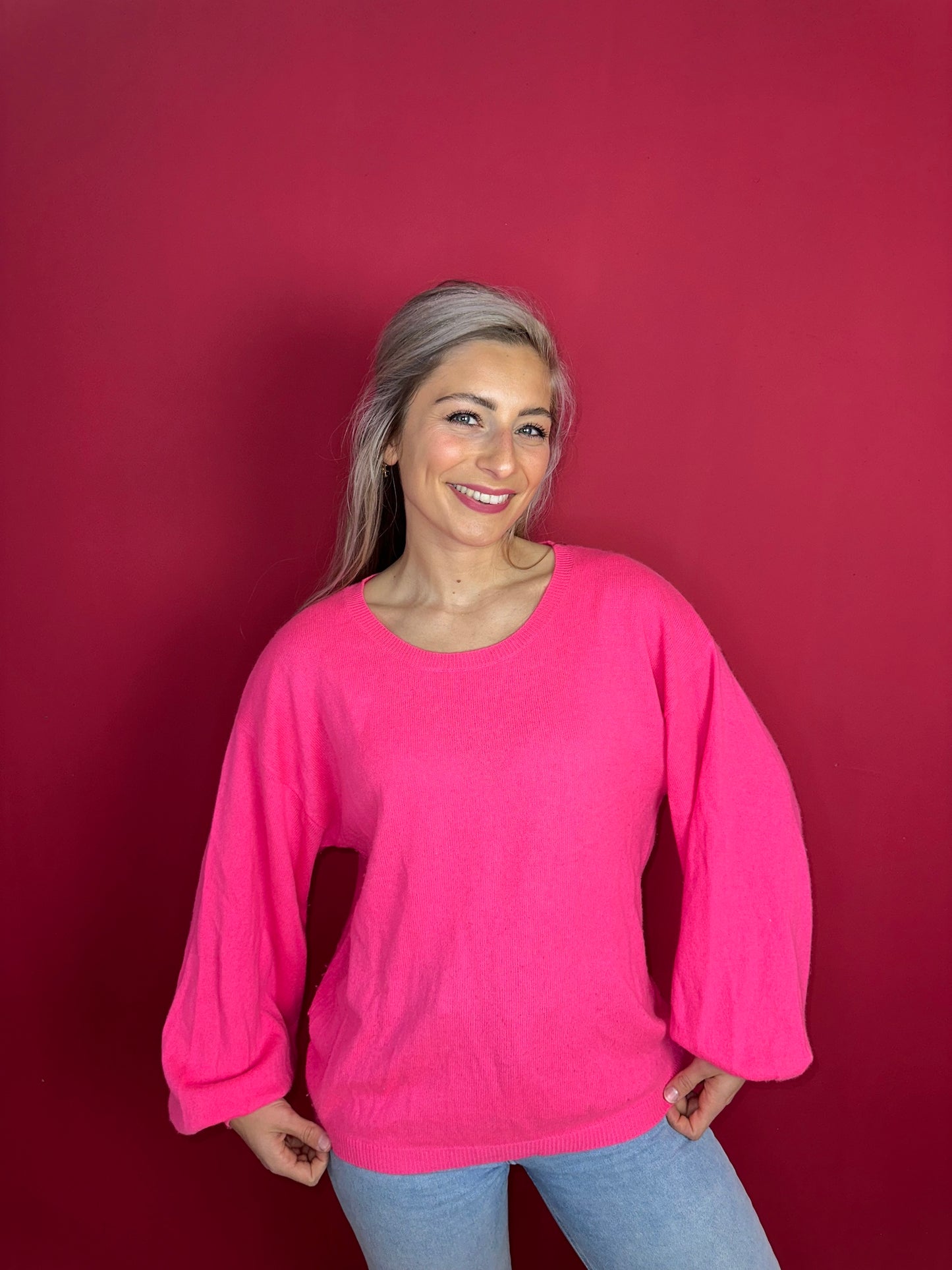 Trui Absolut Cashmere roze - Maat L