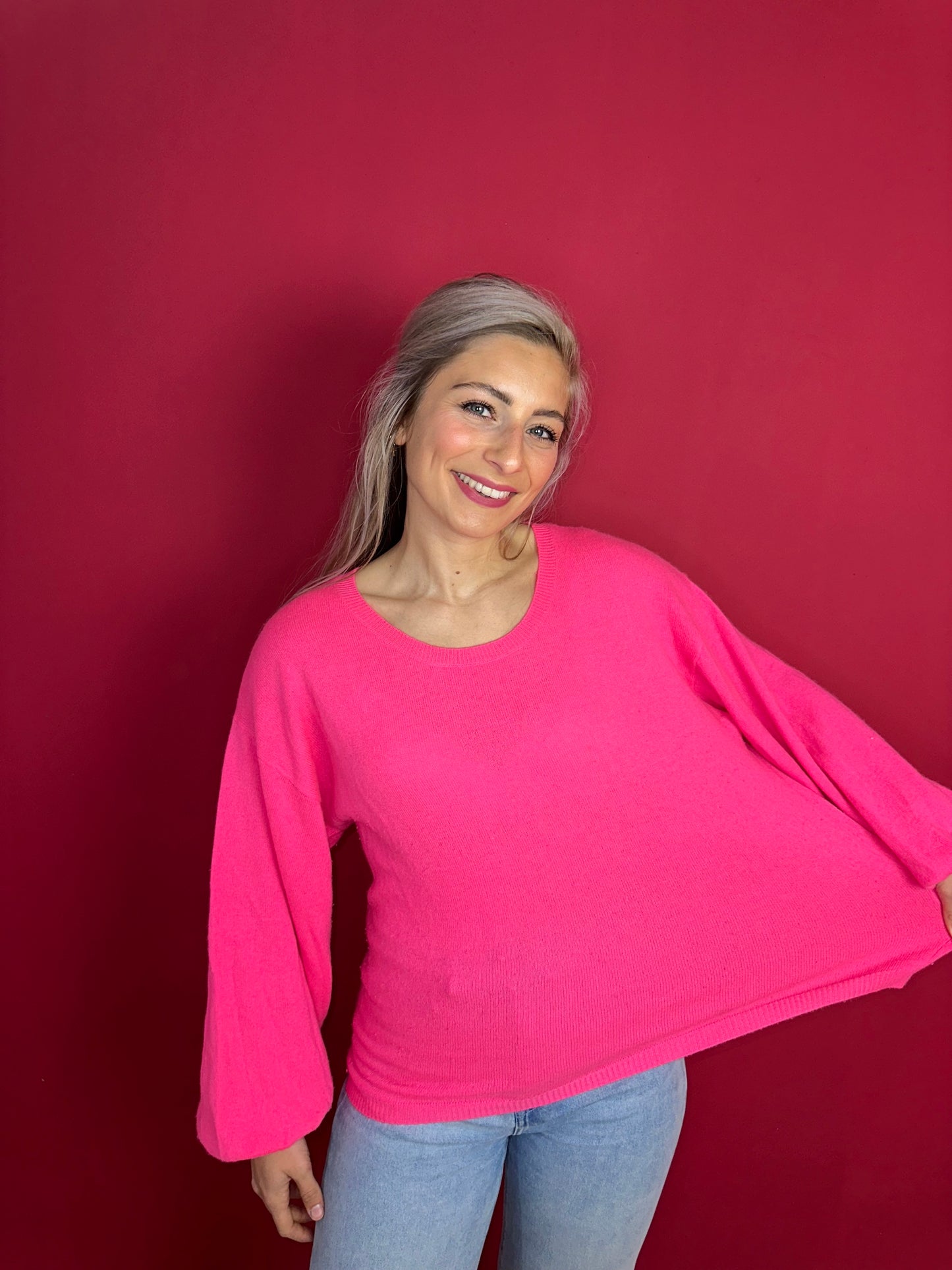 Trui Absolut Cashmere roze - Maat L