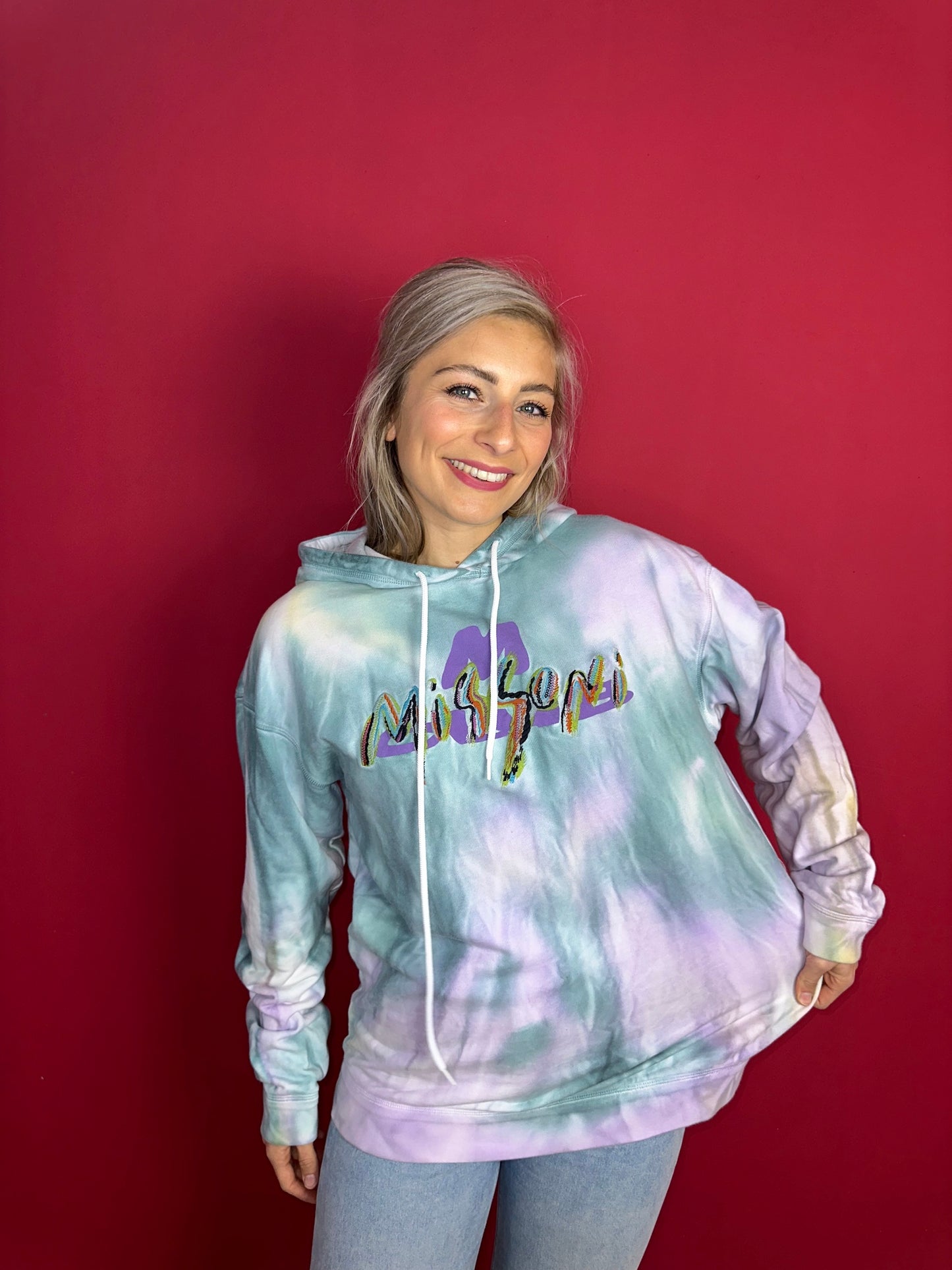 Hoodie Missoni tie dye - Maat S
