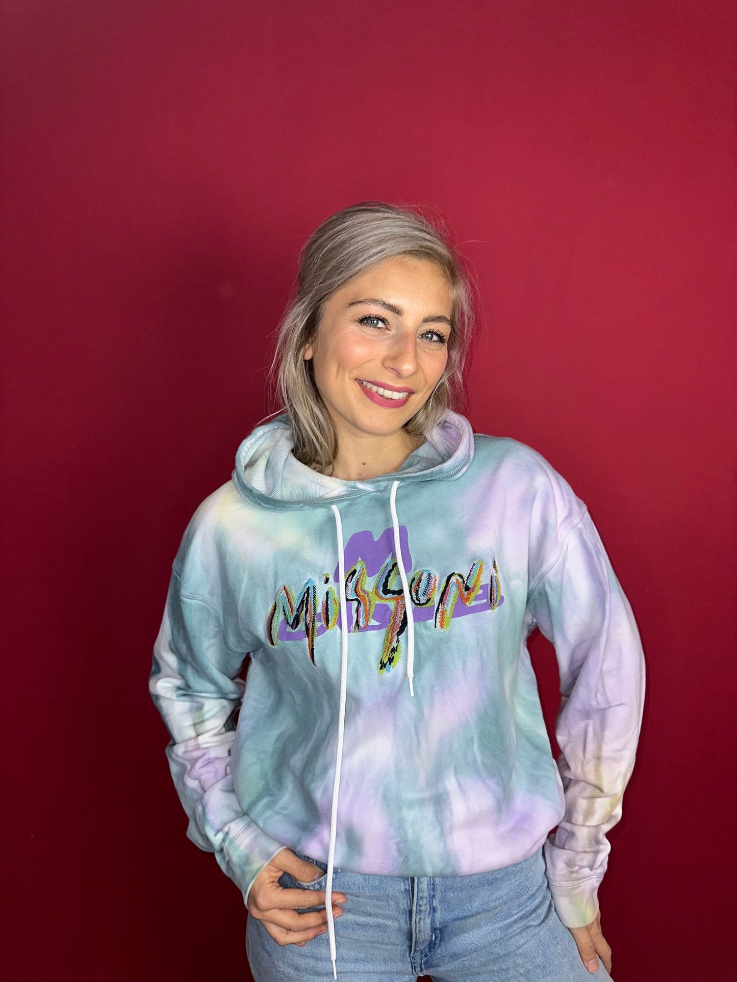 Hoodie Missoni tie dye - Maat S