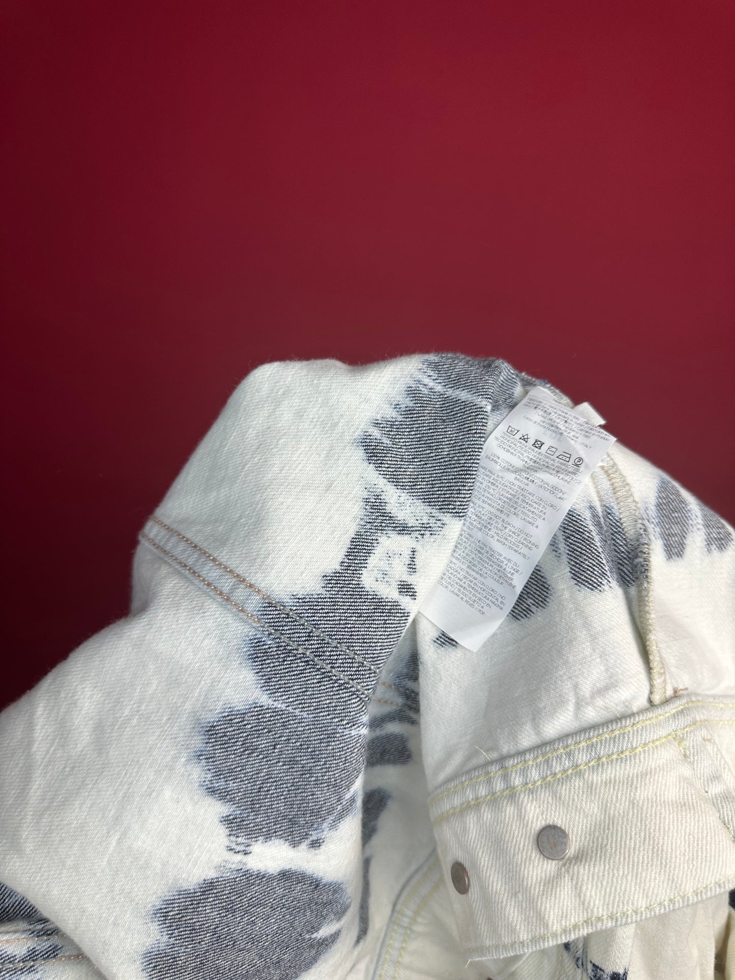 Jasje jeans P.A.R.O.S.H blauw/wit - Maat XL