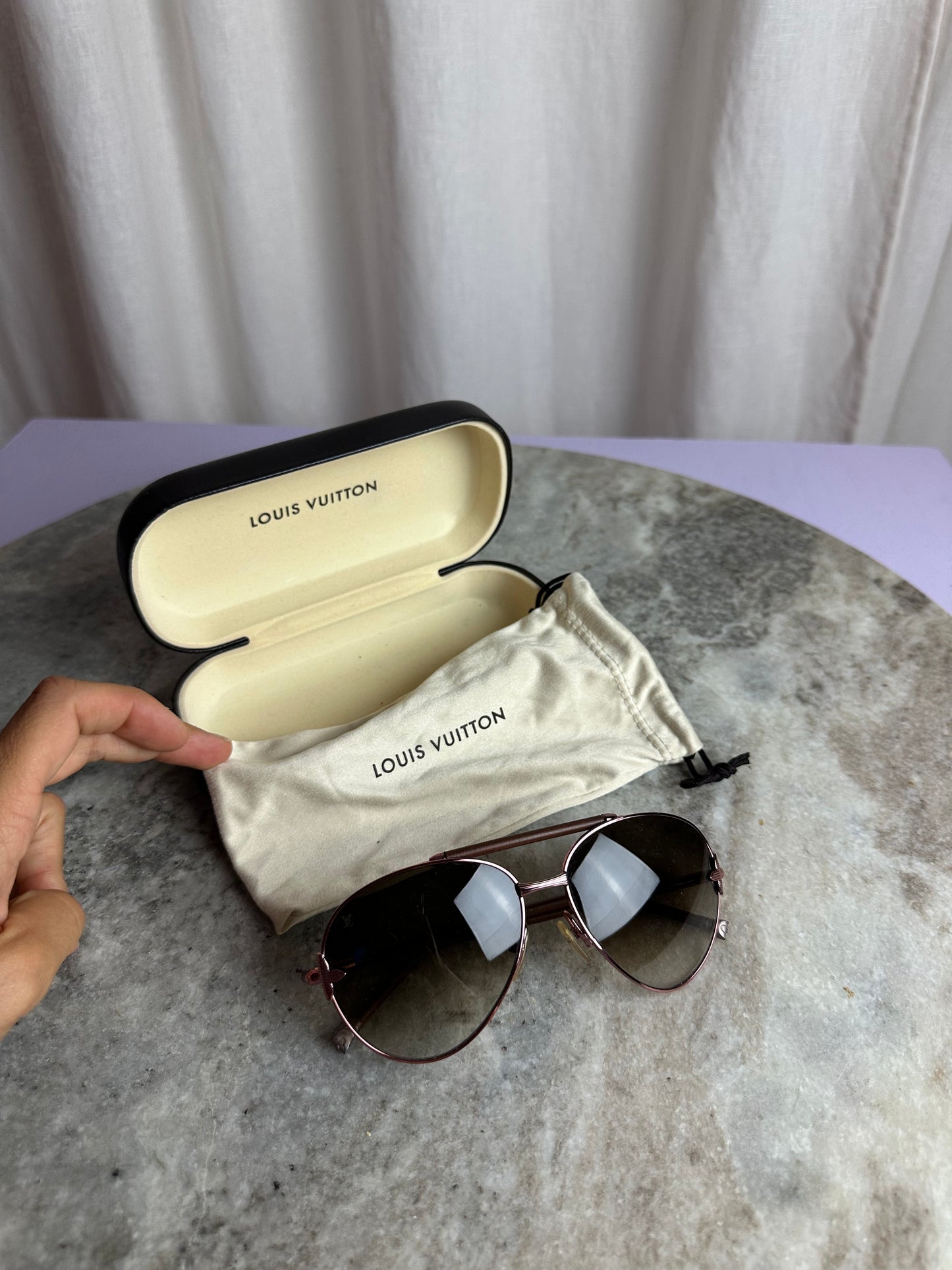 Zonnebril Louis Vuitton bruin