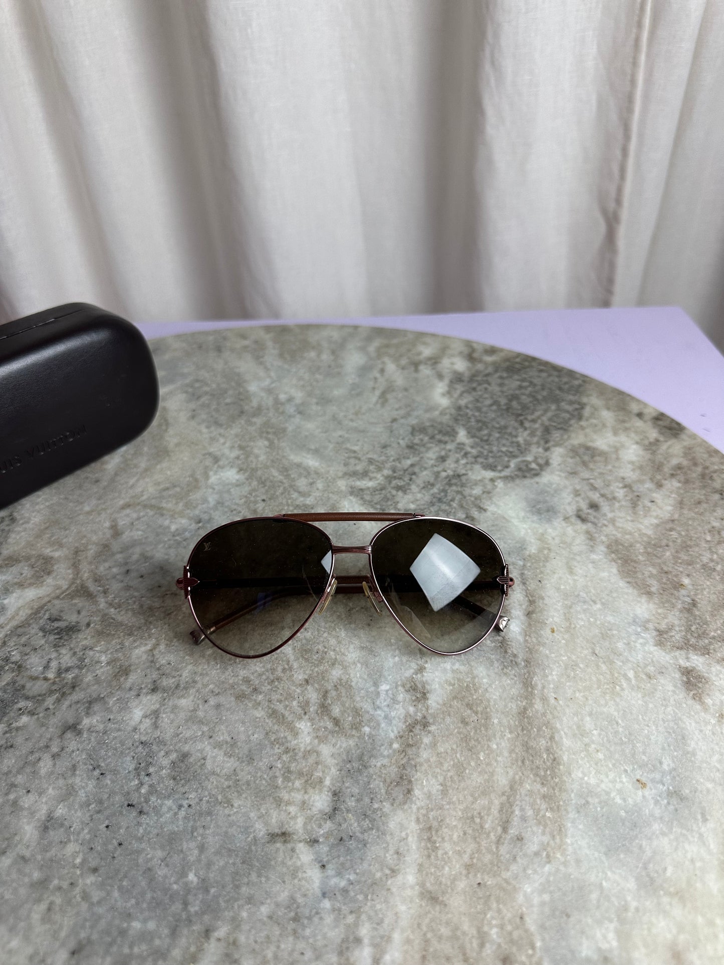 Zonnebril Louis Vuitton bruin