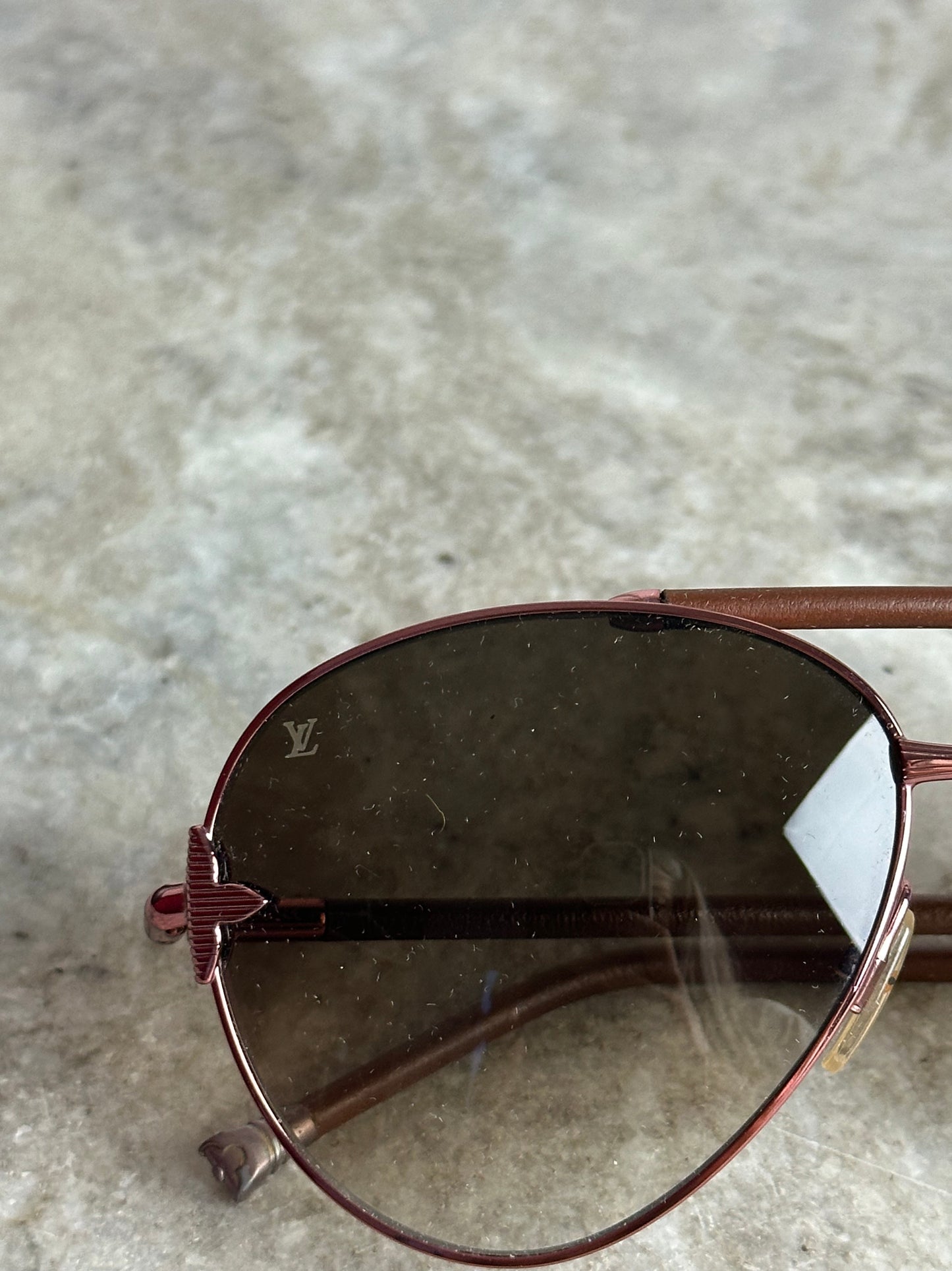 Zonnebril Louis Vuitton bruin