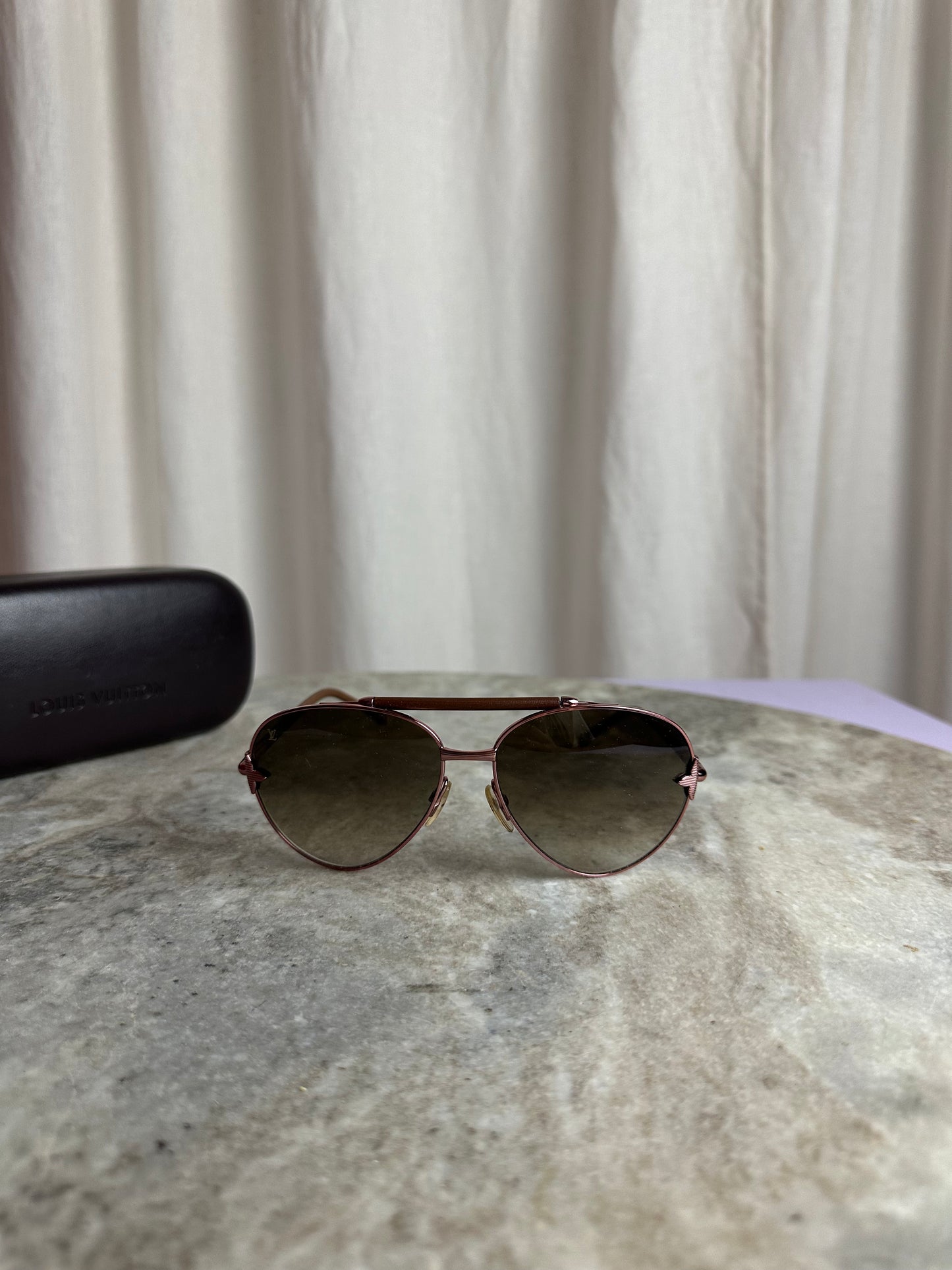 Zonnebril Louis Vuitton bruin
