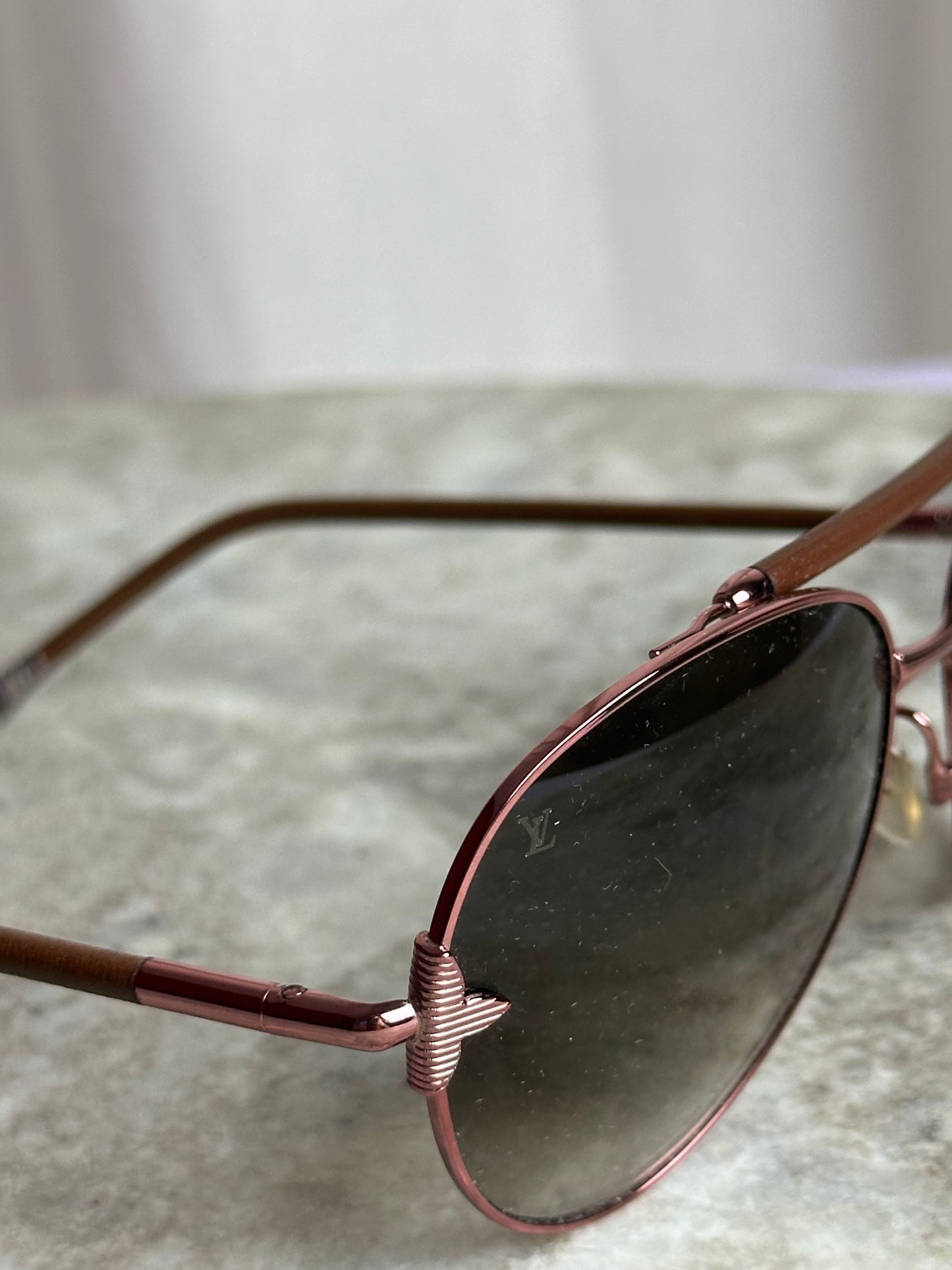 Zonnebril Louis Vuitton bruin