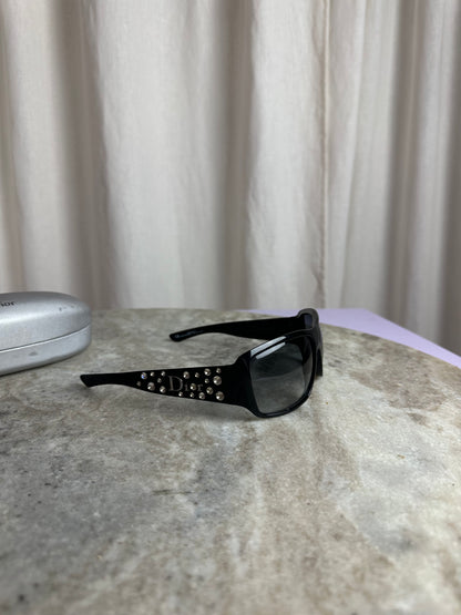 Zonnebril Dior– zwart montuur met strass