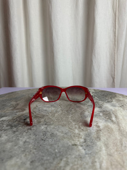 Zonnebril Louis Vuitton Fleur de Monogram rood