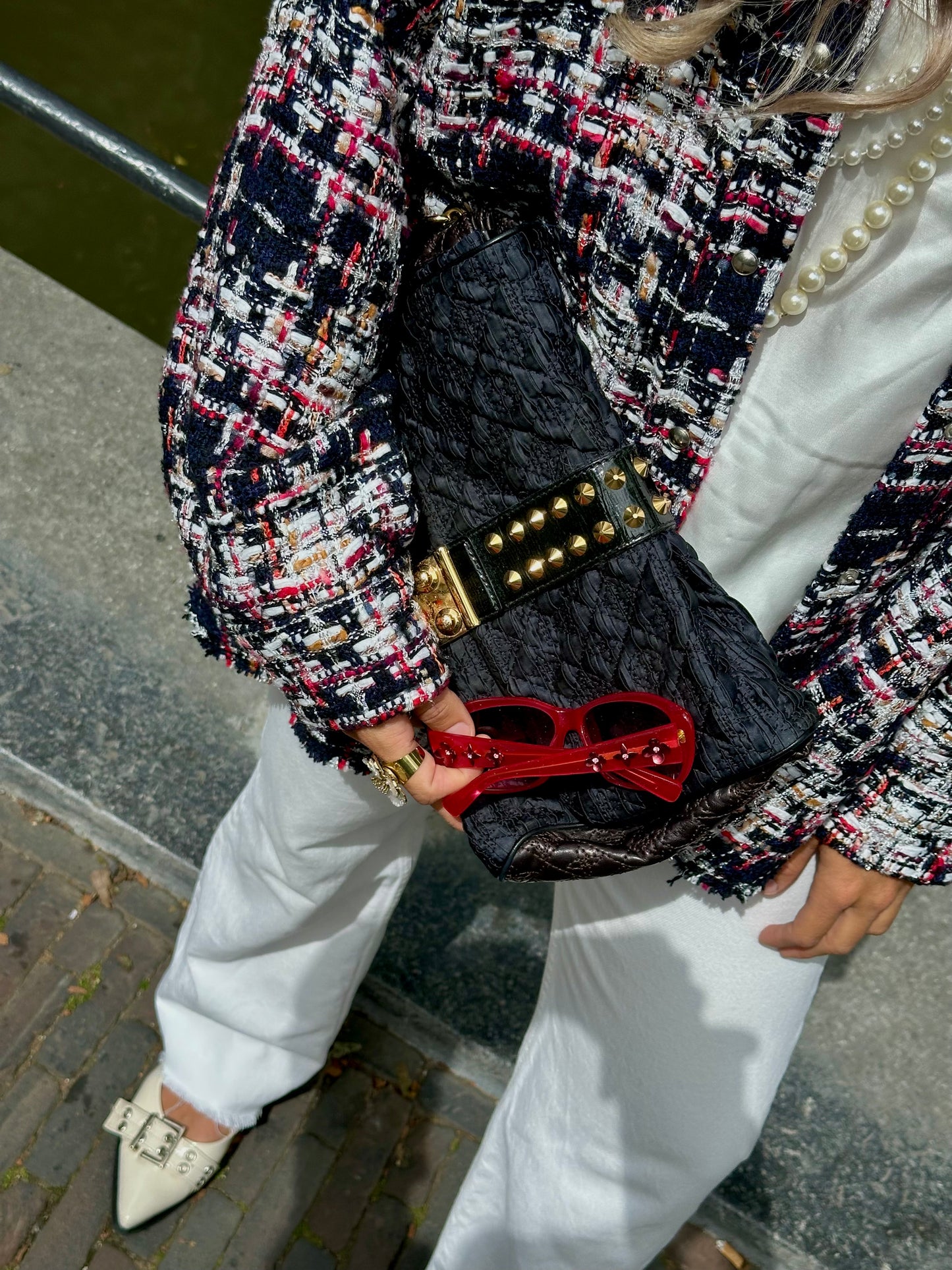 Zonnebril Louis Vuitton Fleur de Monogram rood