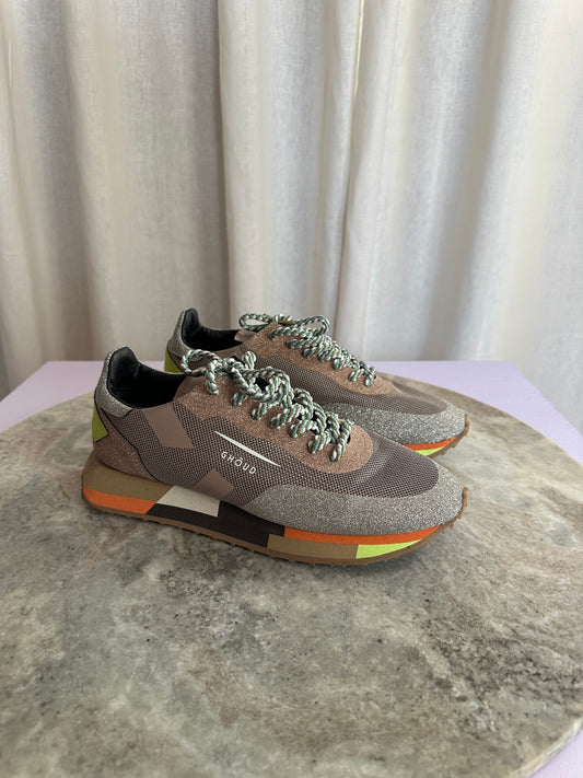 Sneakers Ghoud bruin glitters - Maat 39
