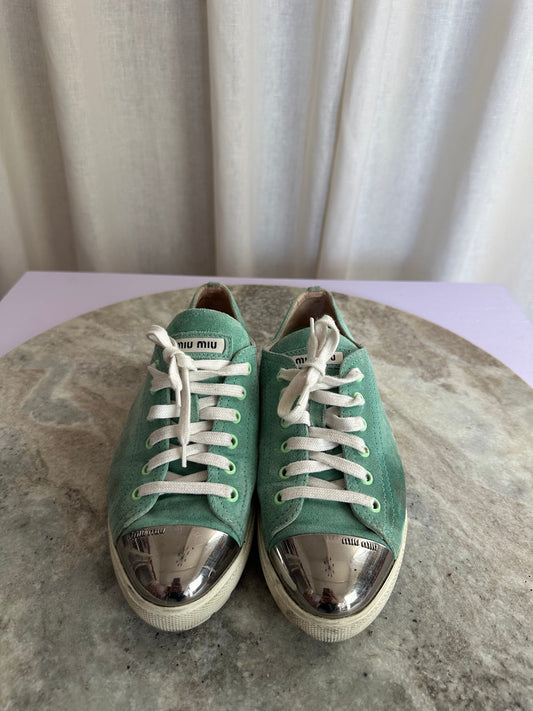Sneakers MiuMiu mintgroen - Maat 38