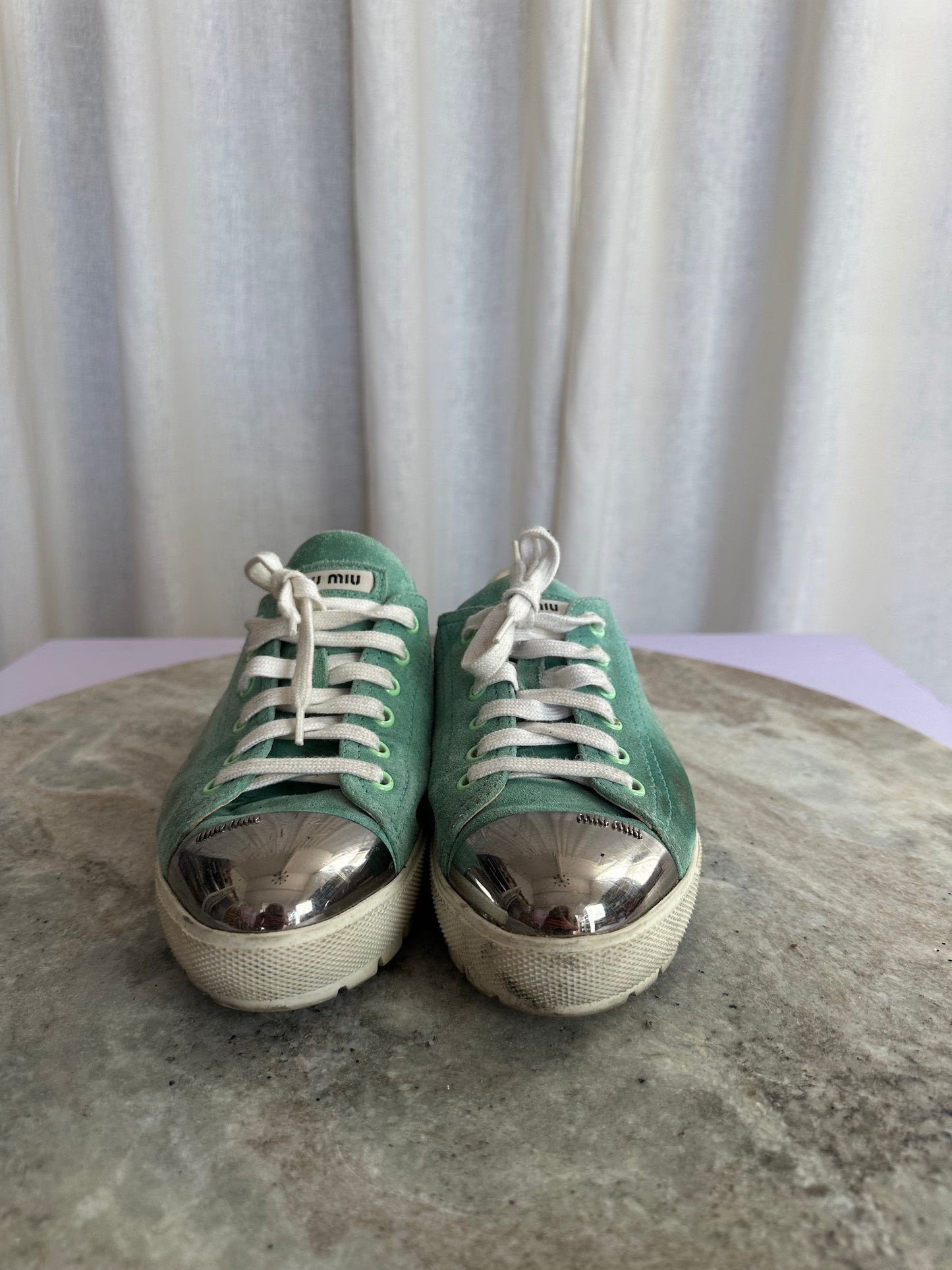 Sneakers MiuMiu mintgroen - Maat 38