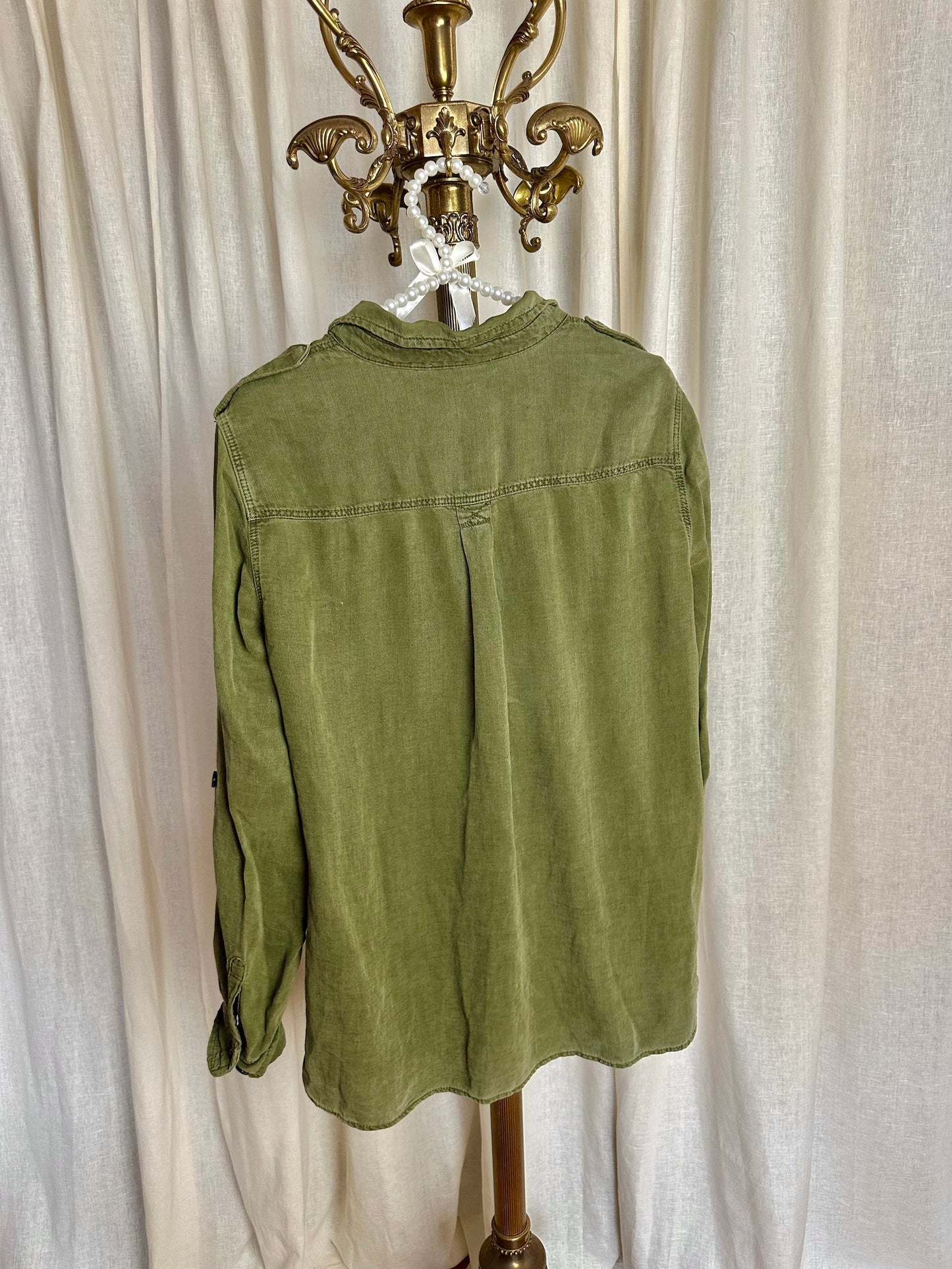 Blouse SET legergroen - Maat 40