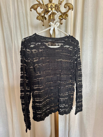 Top SET kant zwart - Maat 36