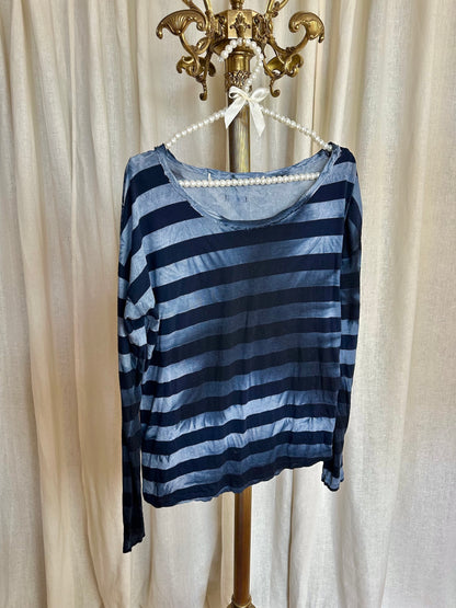 Top Penn&Ink blauw - Maat S