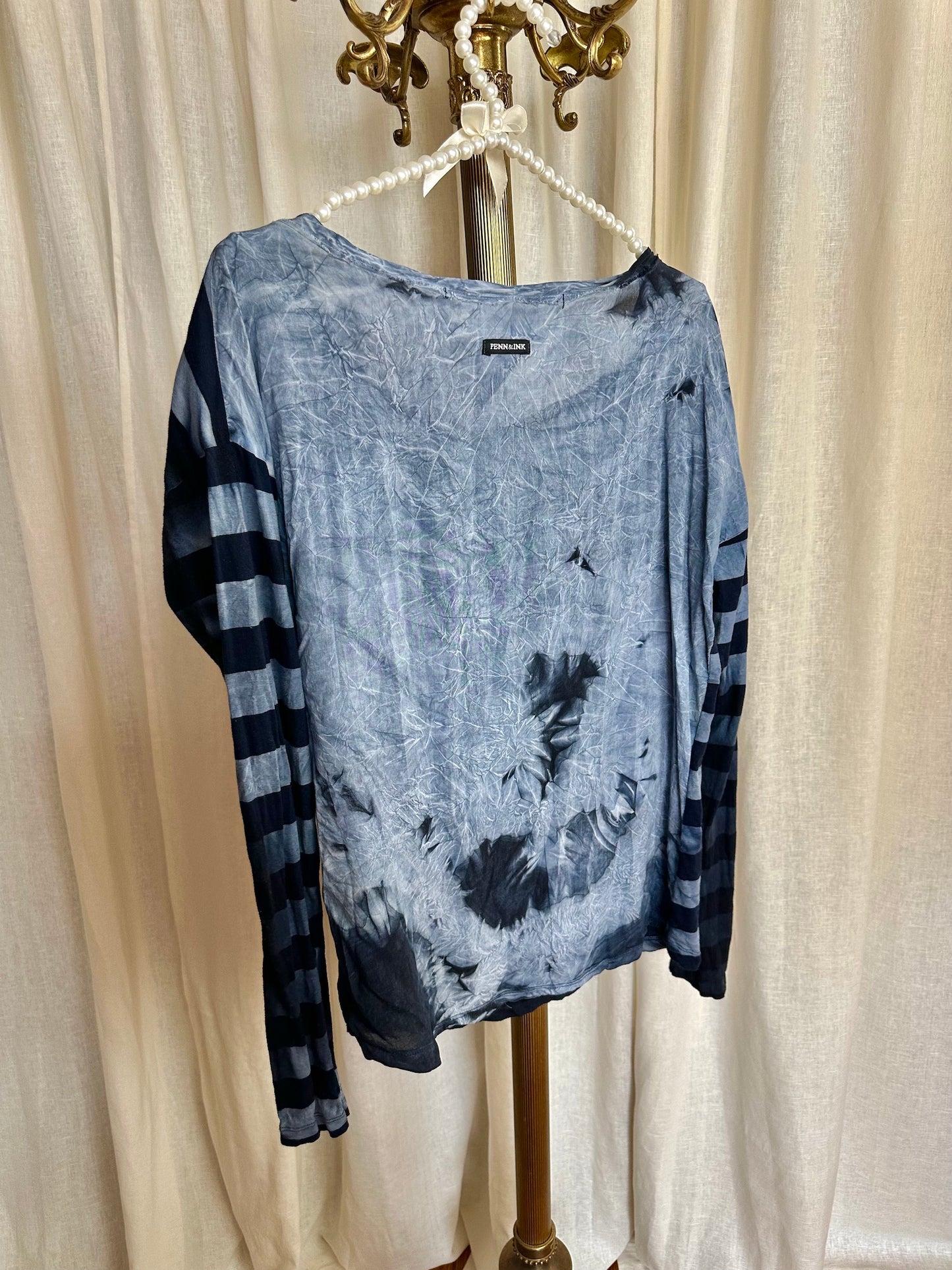Top Penn&Ink blauw - Maat S