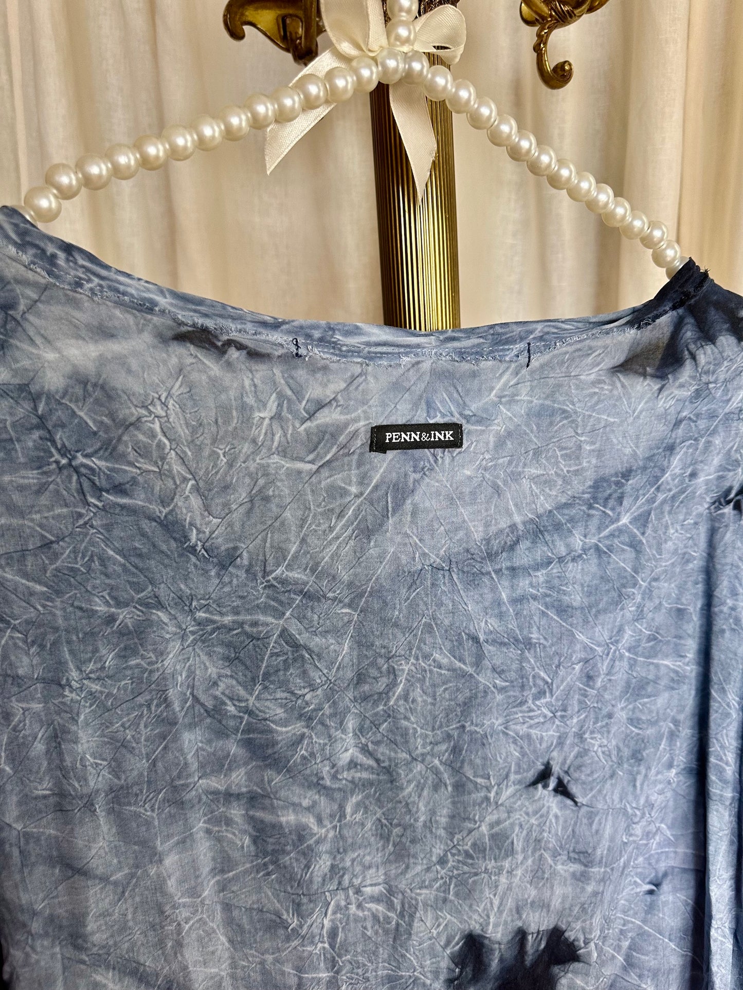 Top Penn&Ink blauw - Maat S