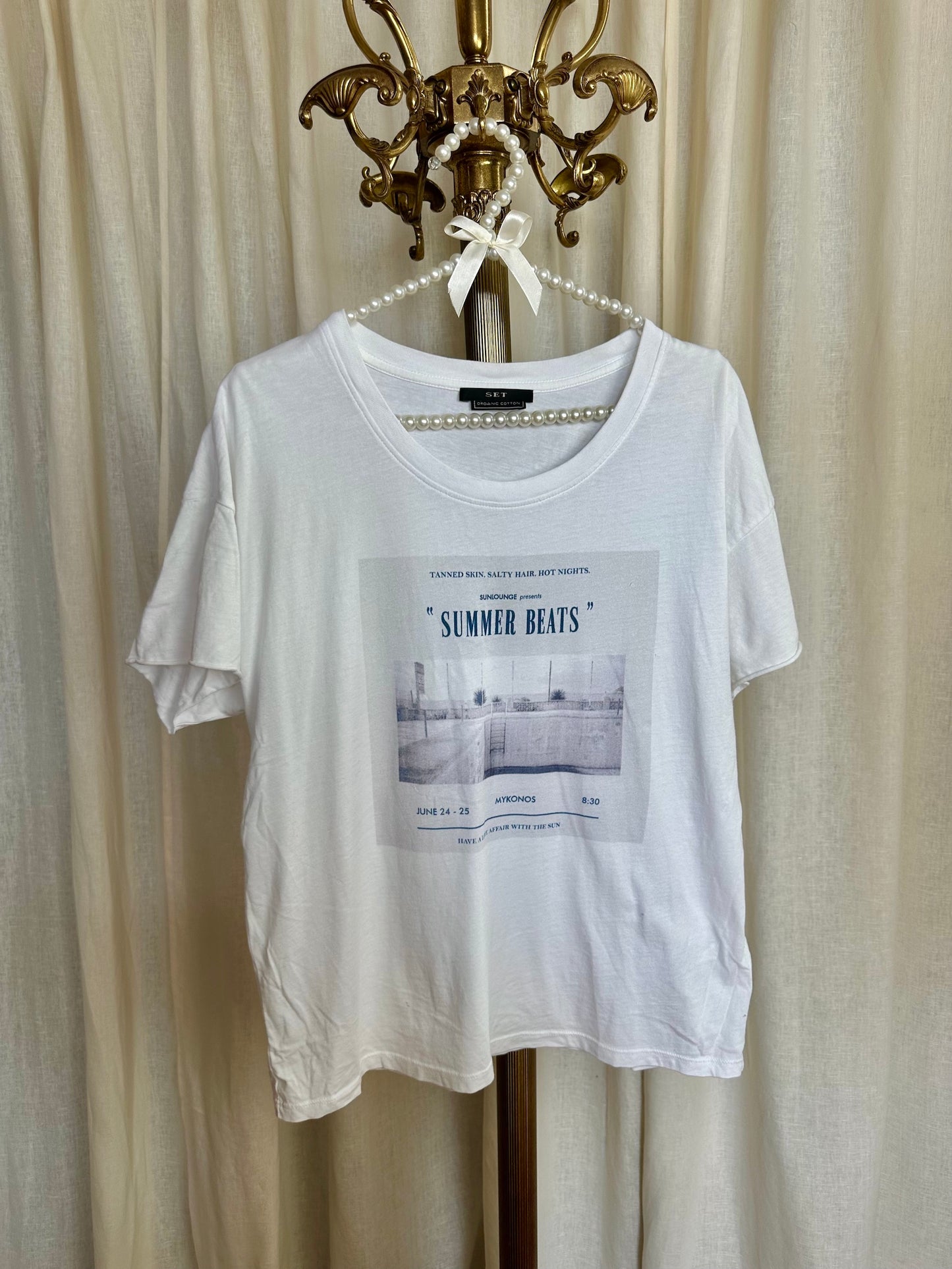 T-shirt SET wit 'Summer' - Maat 38
