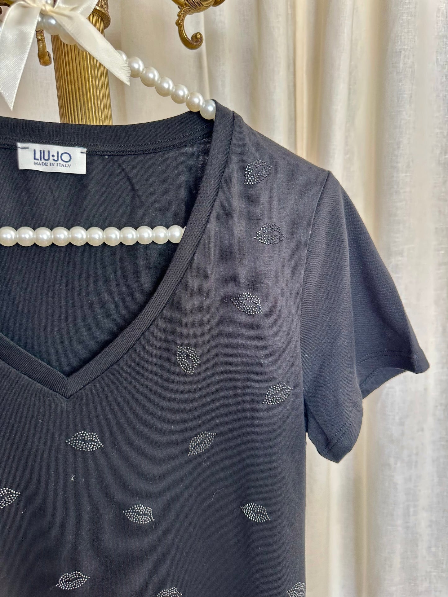 T-shirt Liu Jo zwart - Maat M