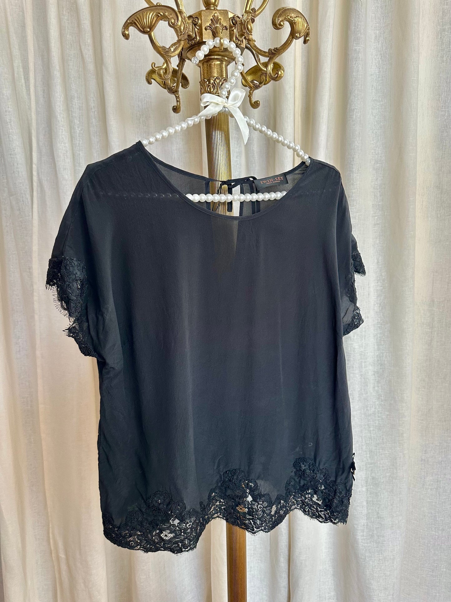 Blouse Twinset zwart - Maat S