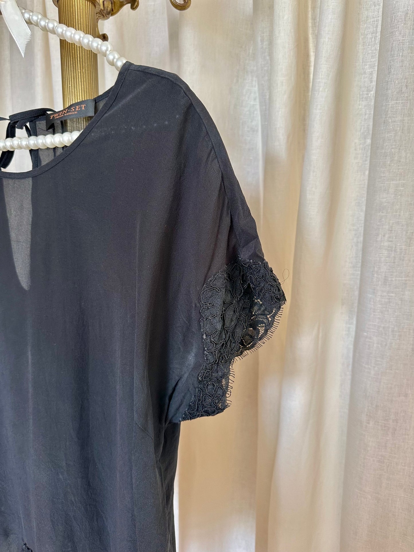 Blouse Twinset zwart - Maat S