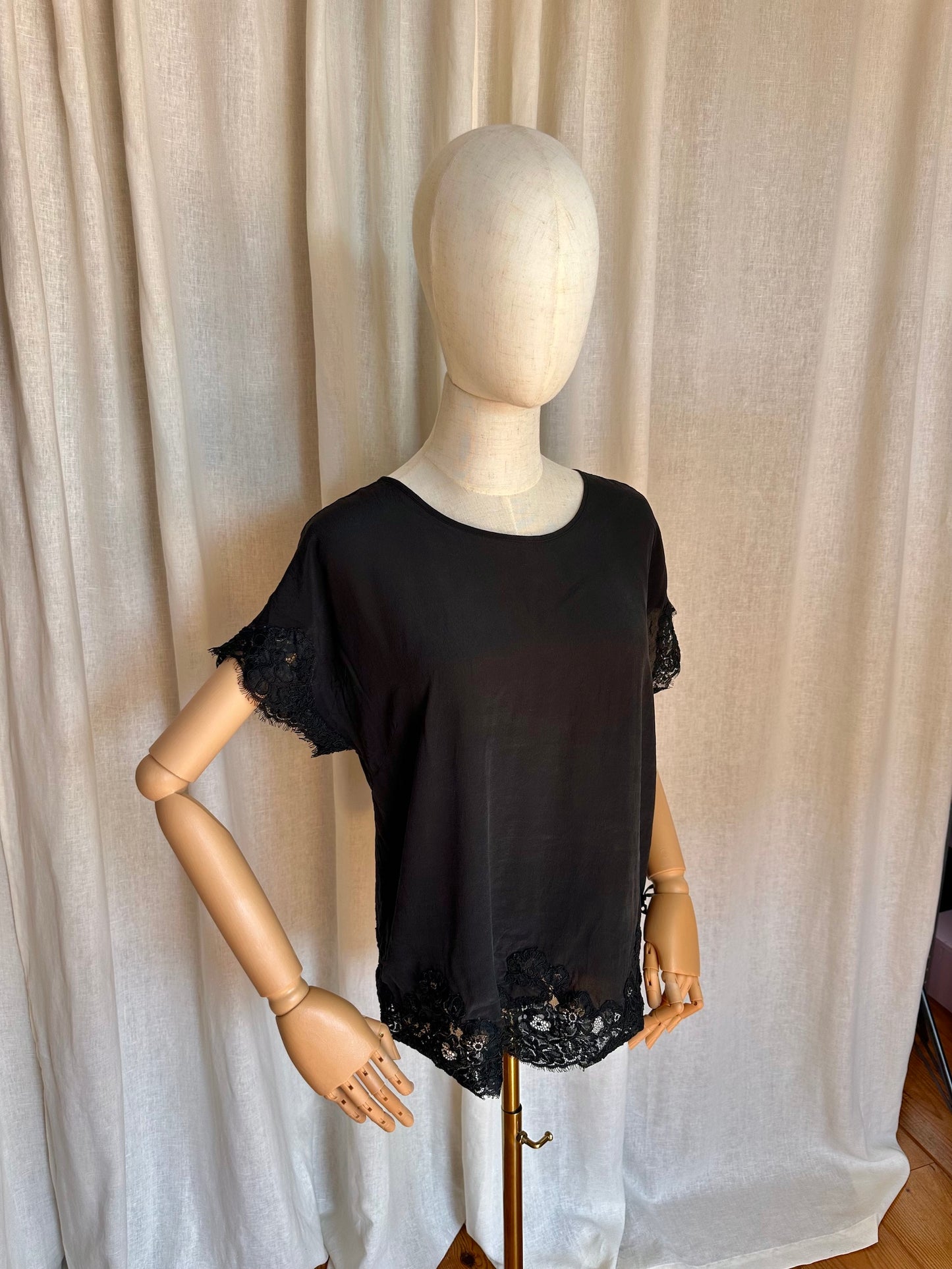 Blouse Twinset zwart - Maat S