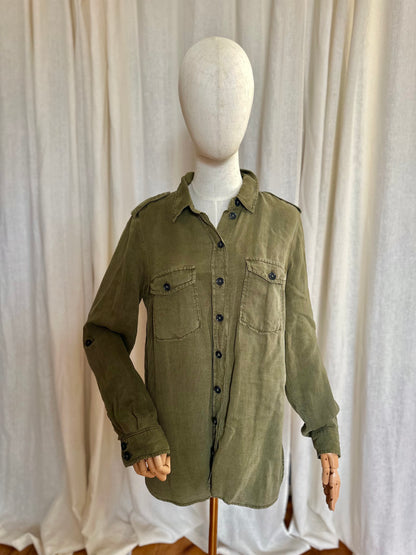 Blouse SET legergroen - Maat 40