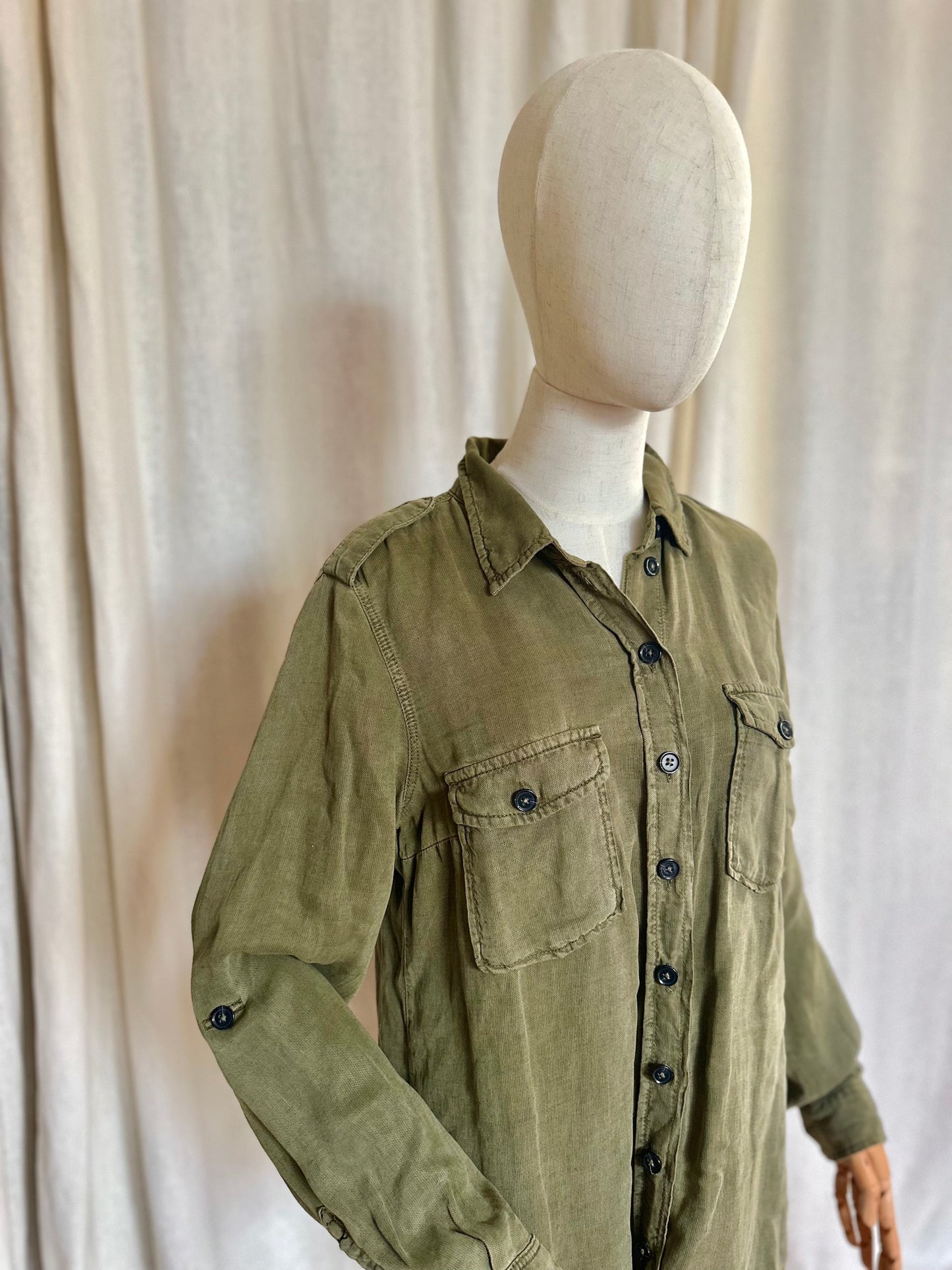 Blouse SET legergroen - Maat 40