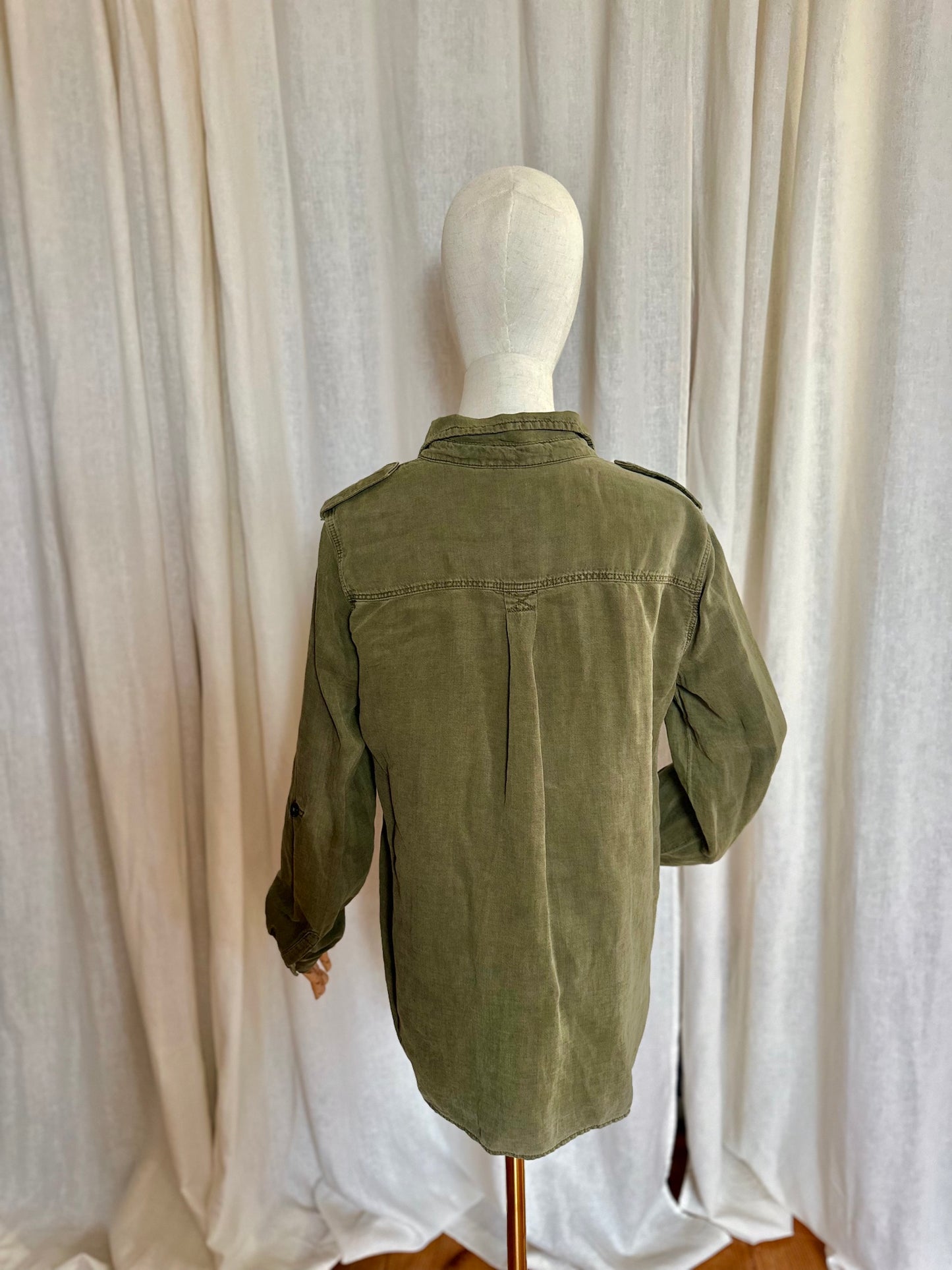 Blouse SET legergroen - Maat 40