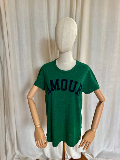 T-shirt Zadig&Voltaire 'Amour' groen - Maat M