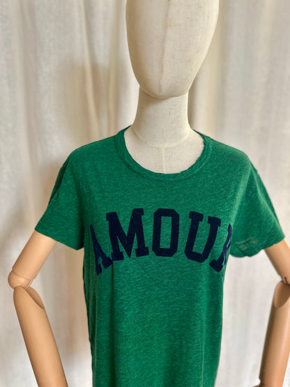 T-shirt Zadig&Voltaire 'Amour' groen - Maat M