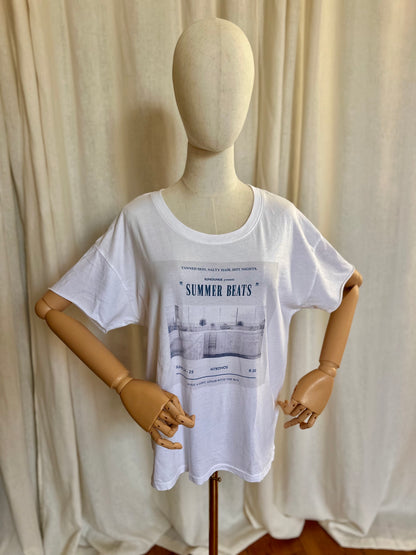 T-shirt SET wit 'Summer' - Maat 38