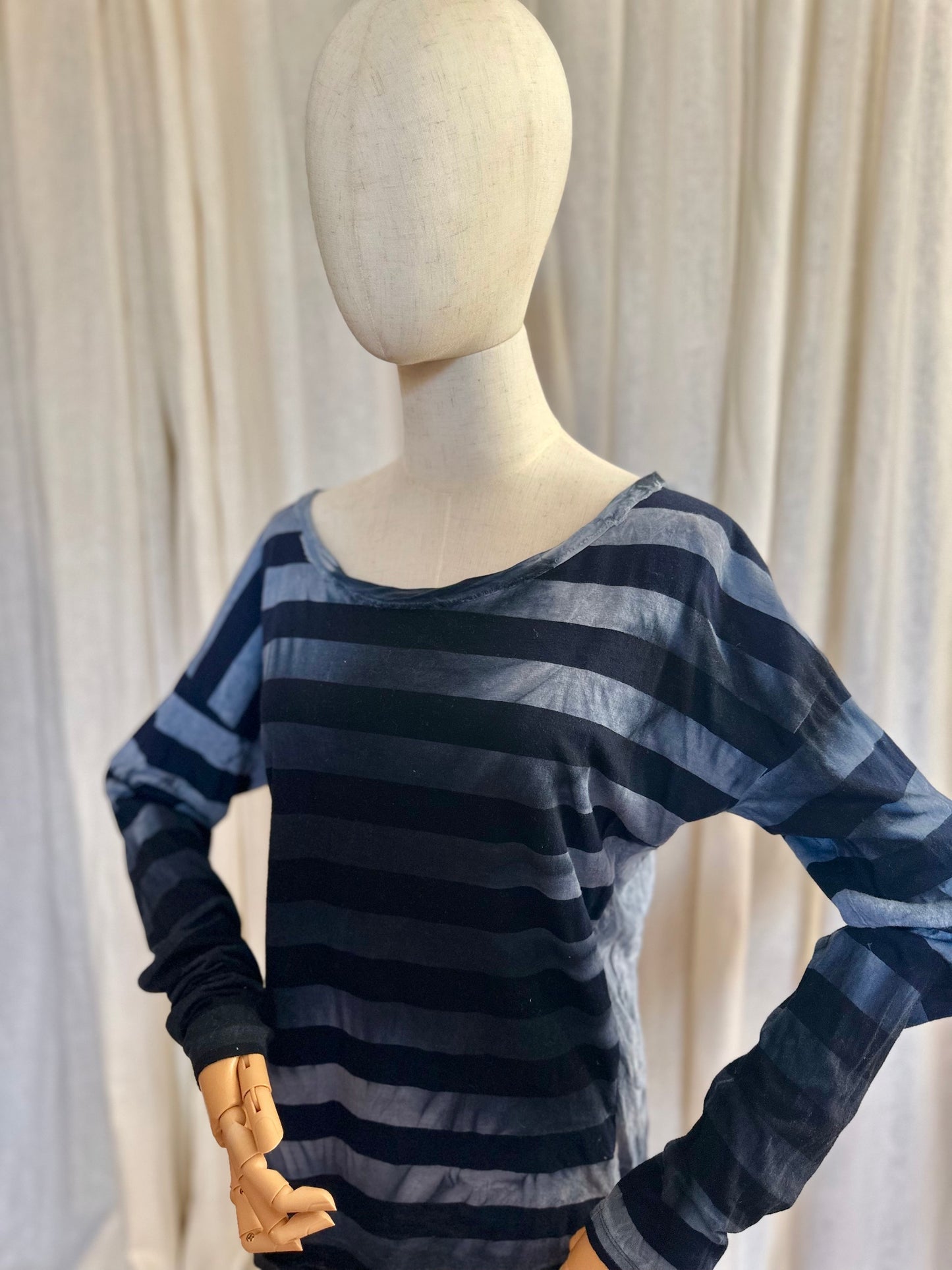 Top Penn&Ink blauw - Maat S
