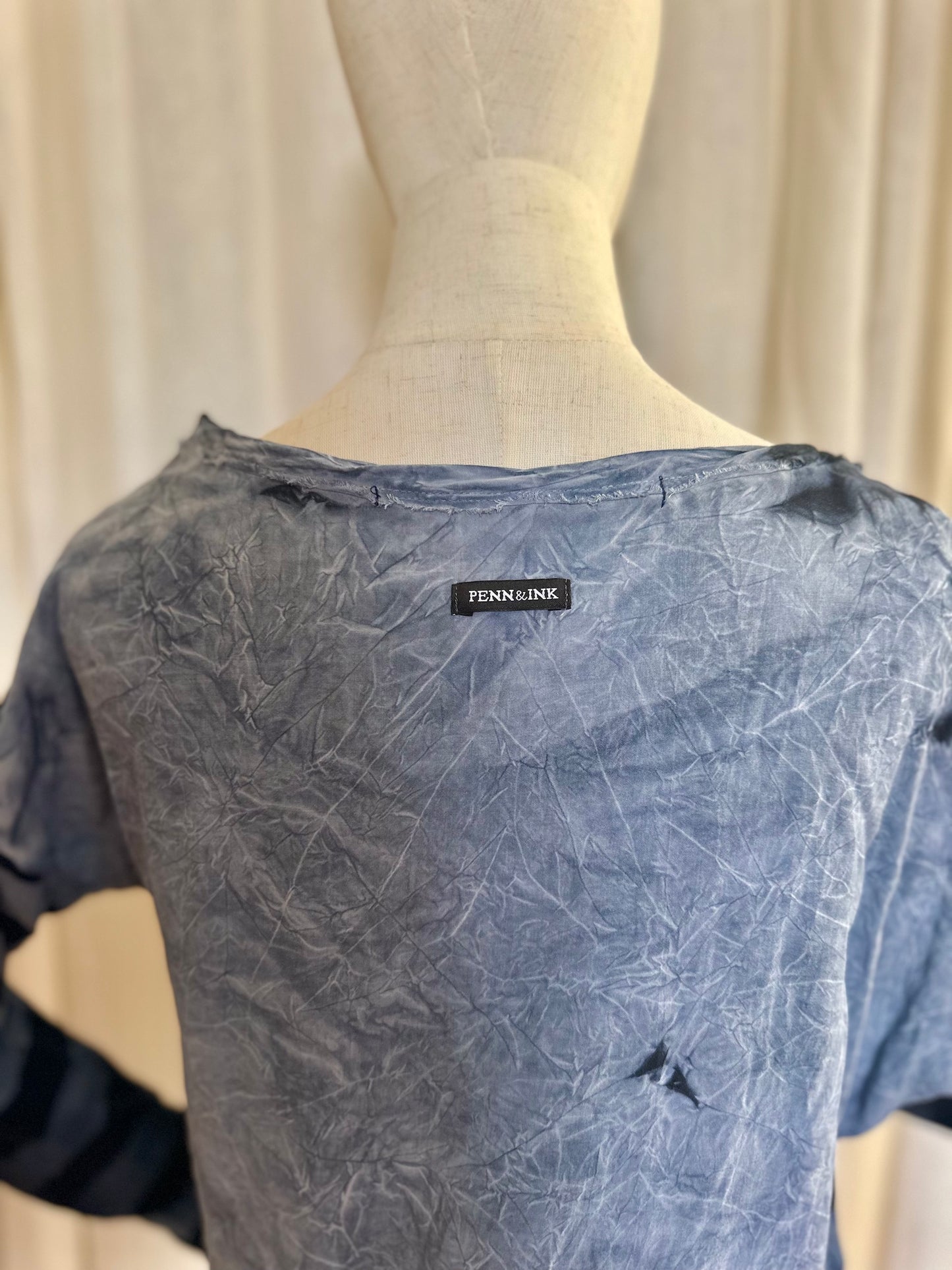 Top Penn&Ink blauw - Maat S
