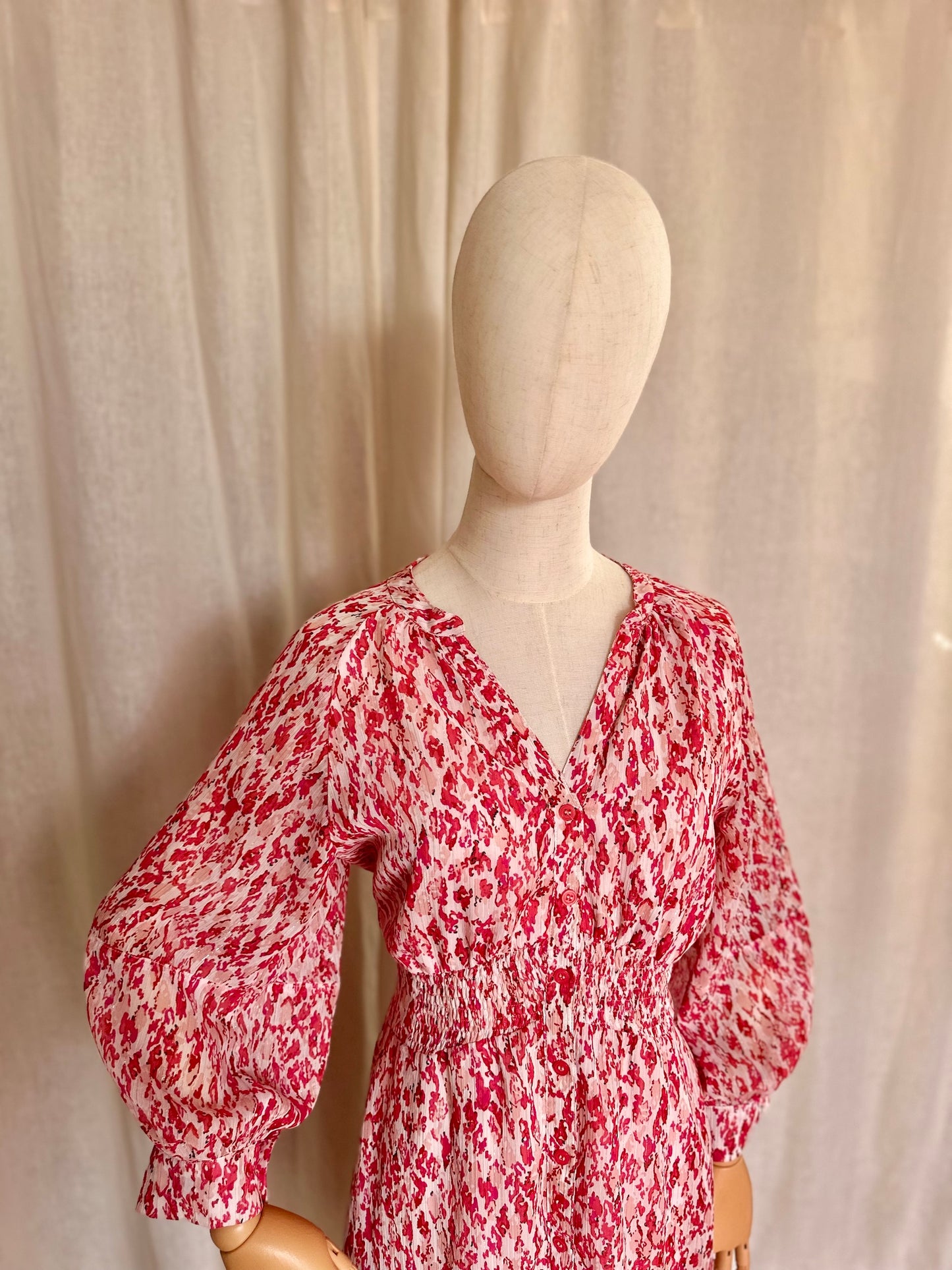 Jurk Freebird roze, rood - Maat S