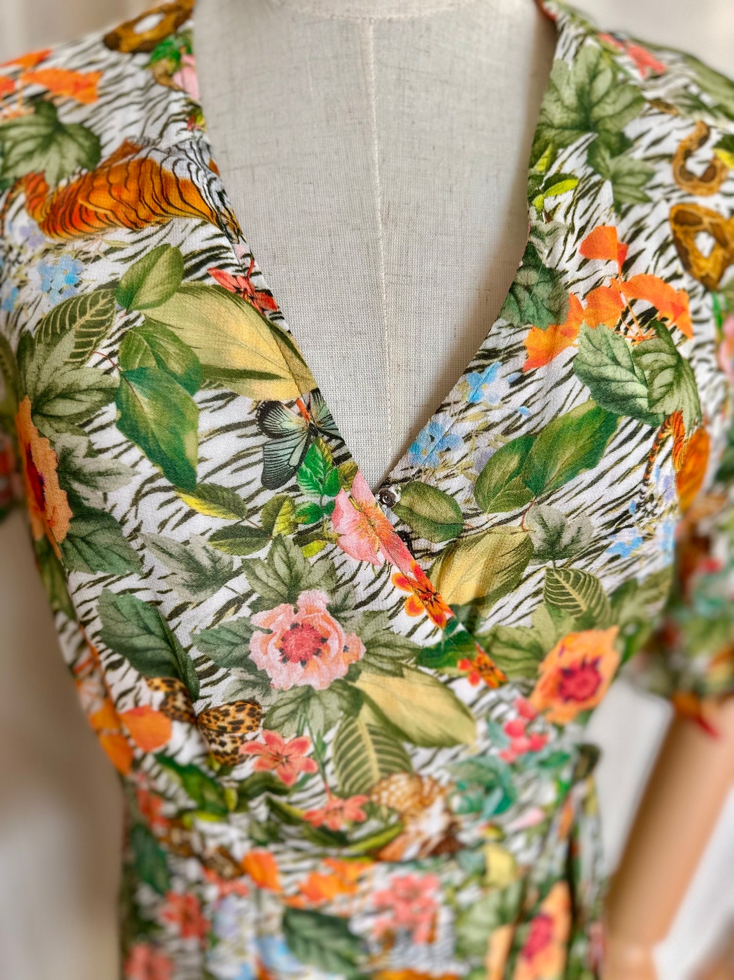 Jurk Alix print meerkleurig - Maat M